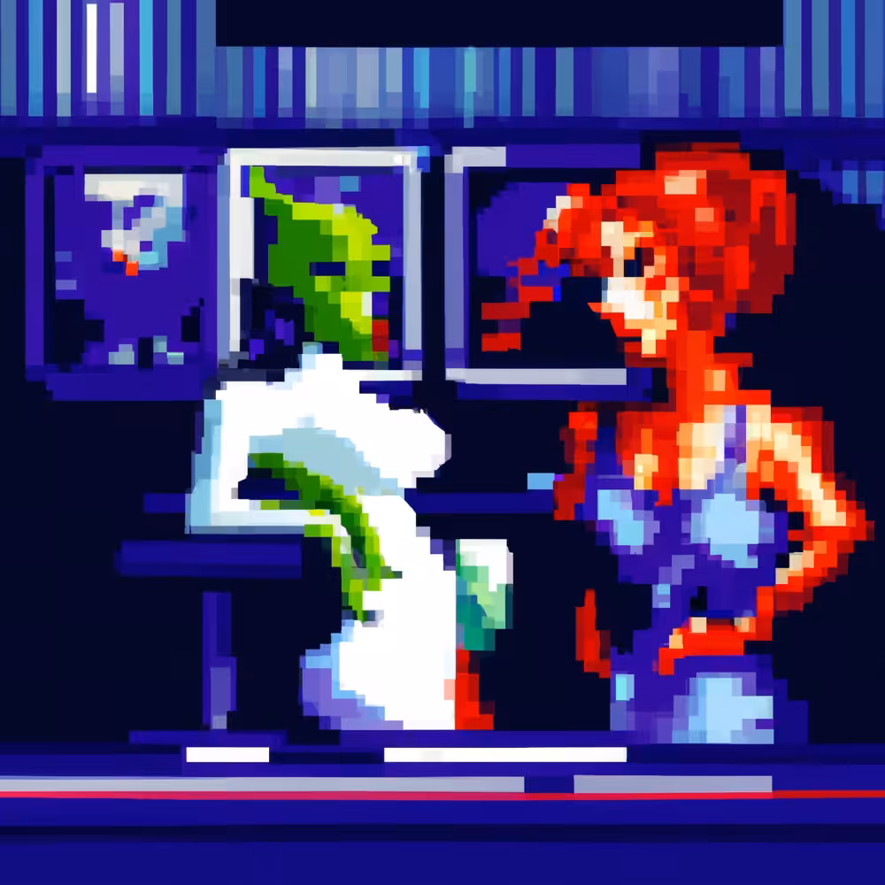 Mona Lisa Meets an Alien in a Bar #16: Lady Friend