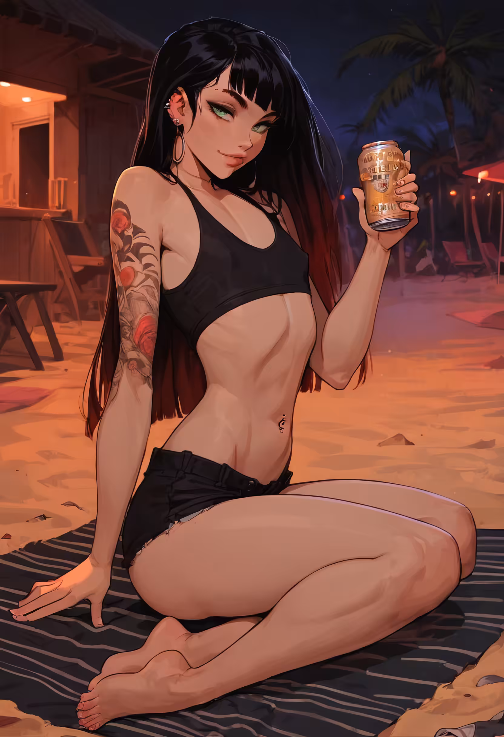 Evening on the beach