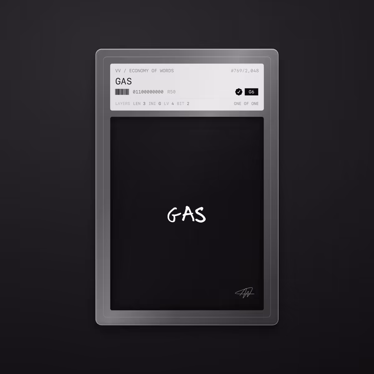 Economy of Words: GAS · #769