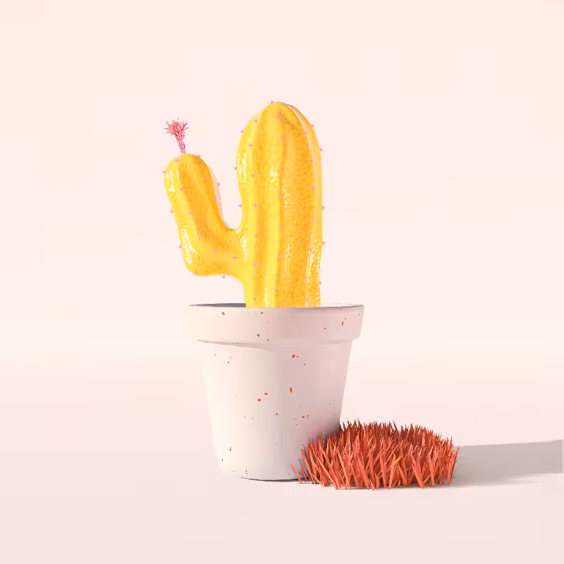 3D Crypto Cacti #9