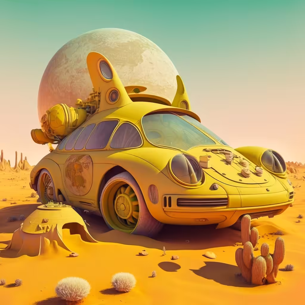 Porsche On Mars