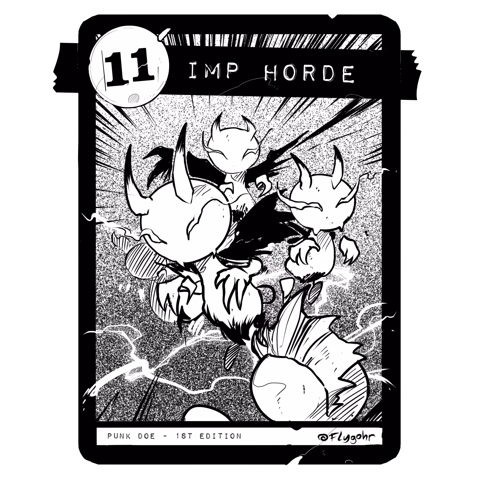 IMP HORDE | Original Challenge Card | 1st ED.