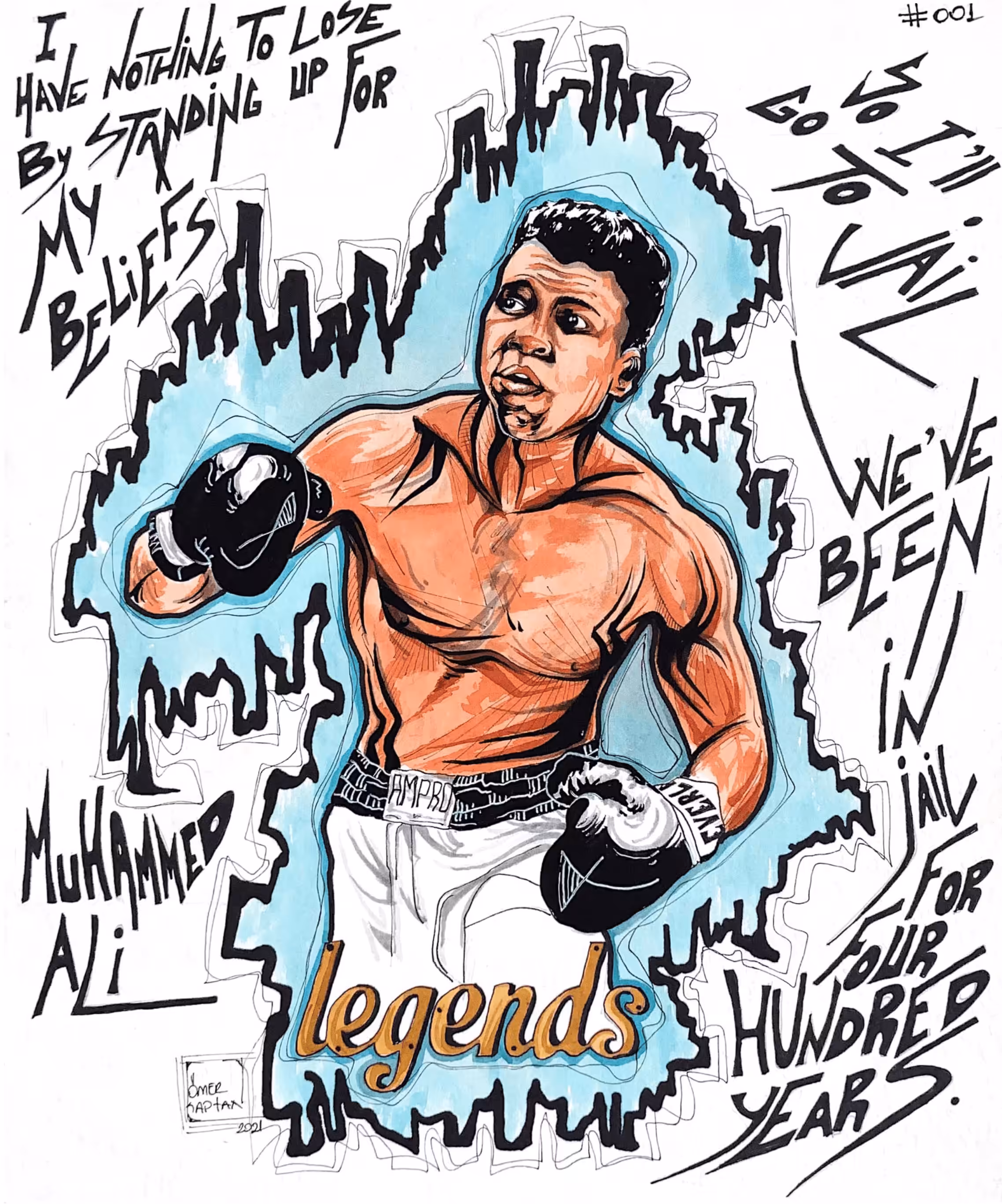 LEGENDS #001 - Muhammad Ali - 1/8