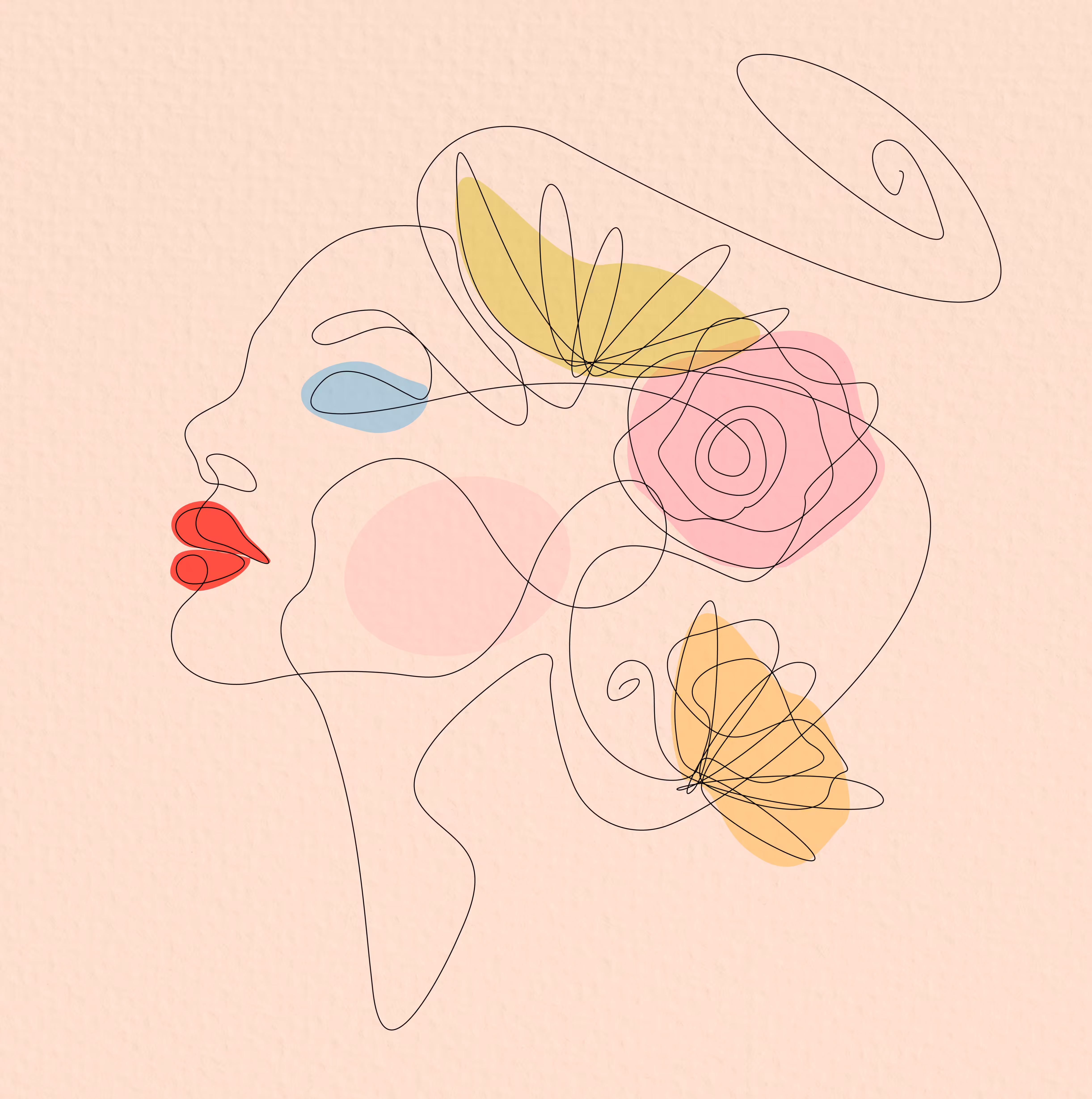 Woman with Flowers