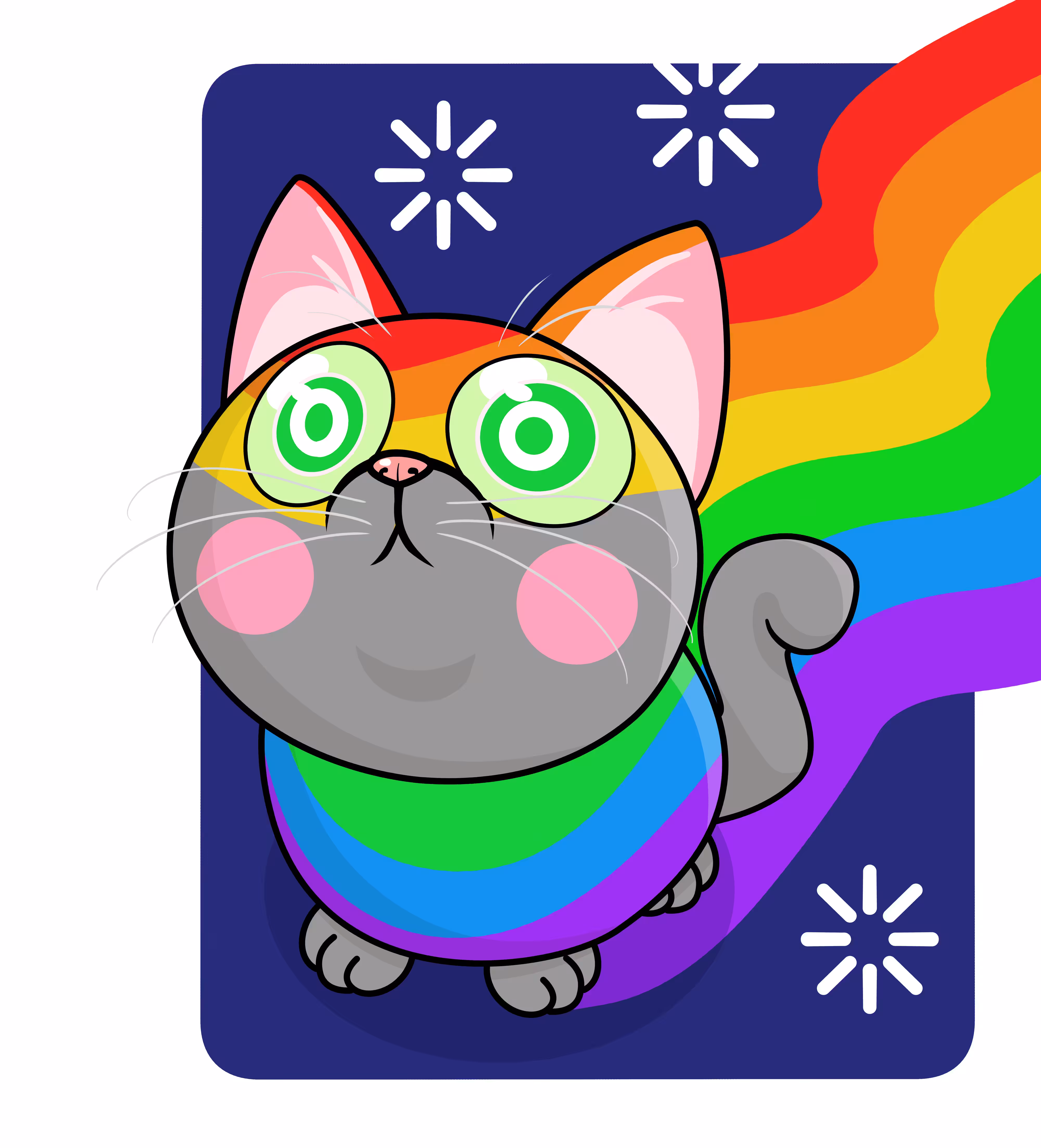 Cat Staring Galaxy # SO1111