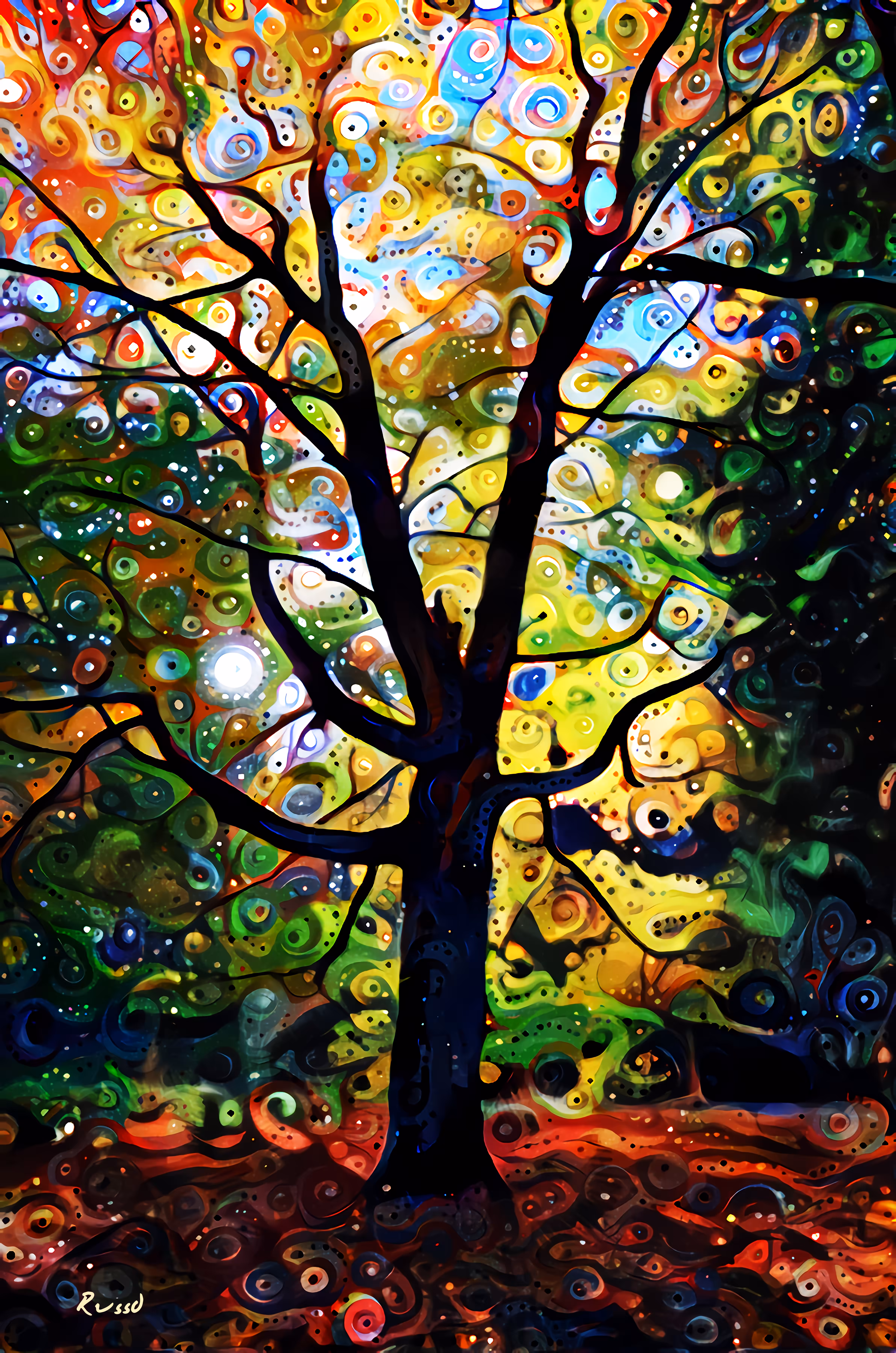 Autumn Colors in a Forest