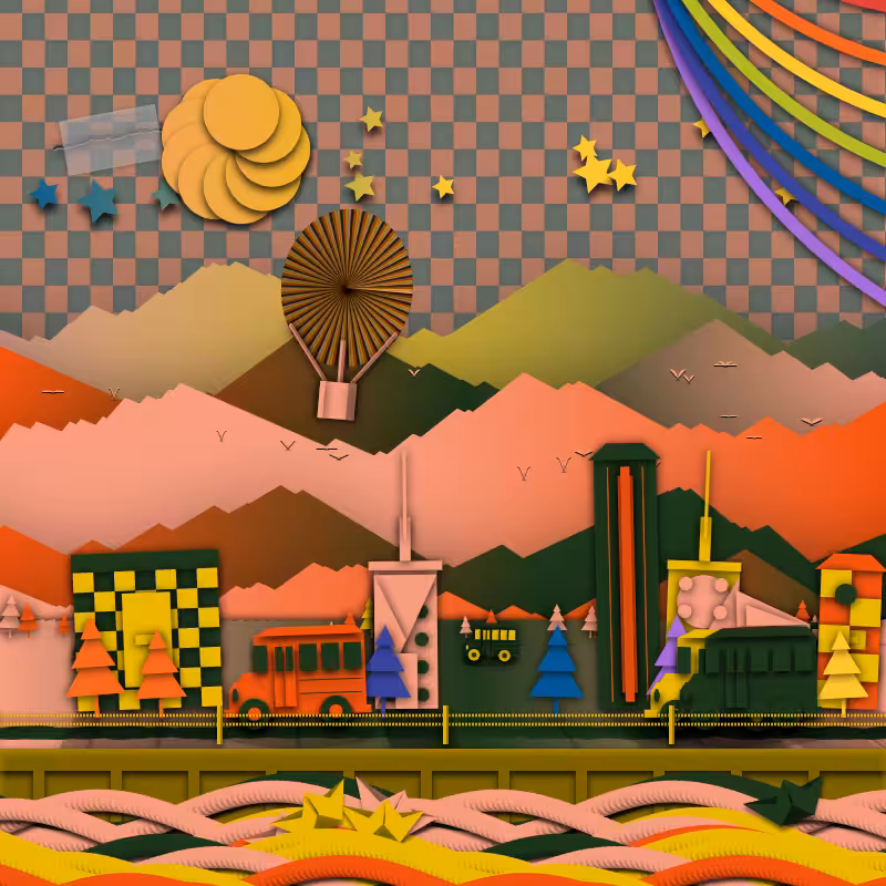Paper Art 2.5D #45