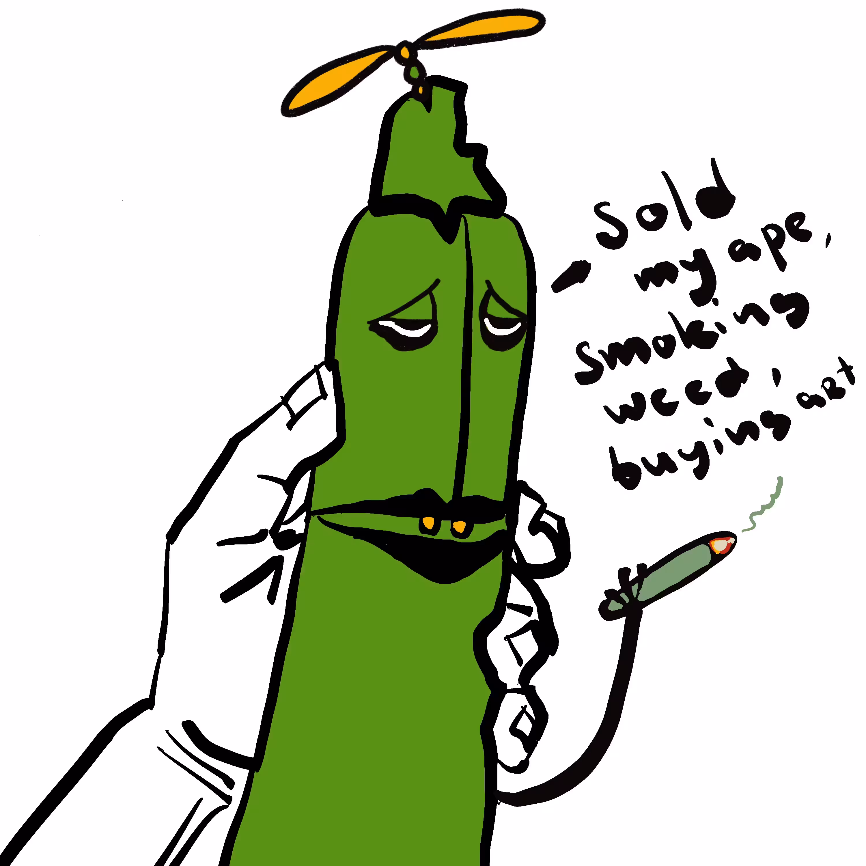 Buying art zucchini