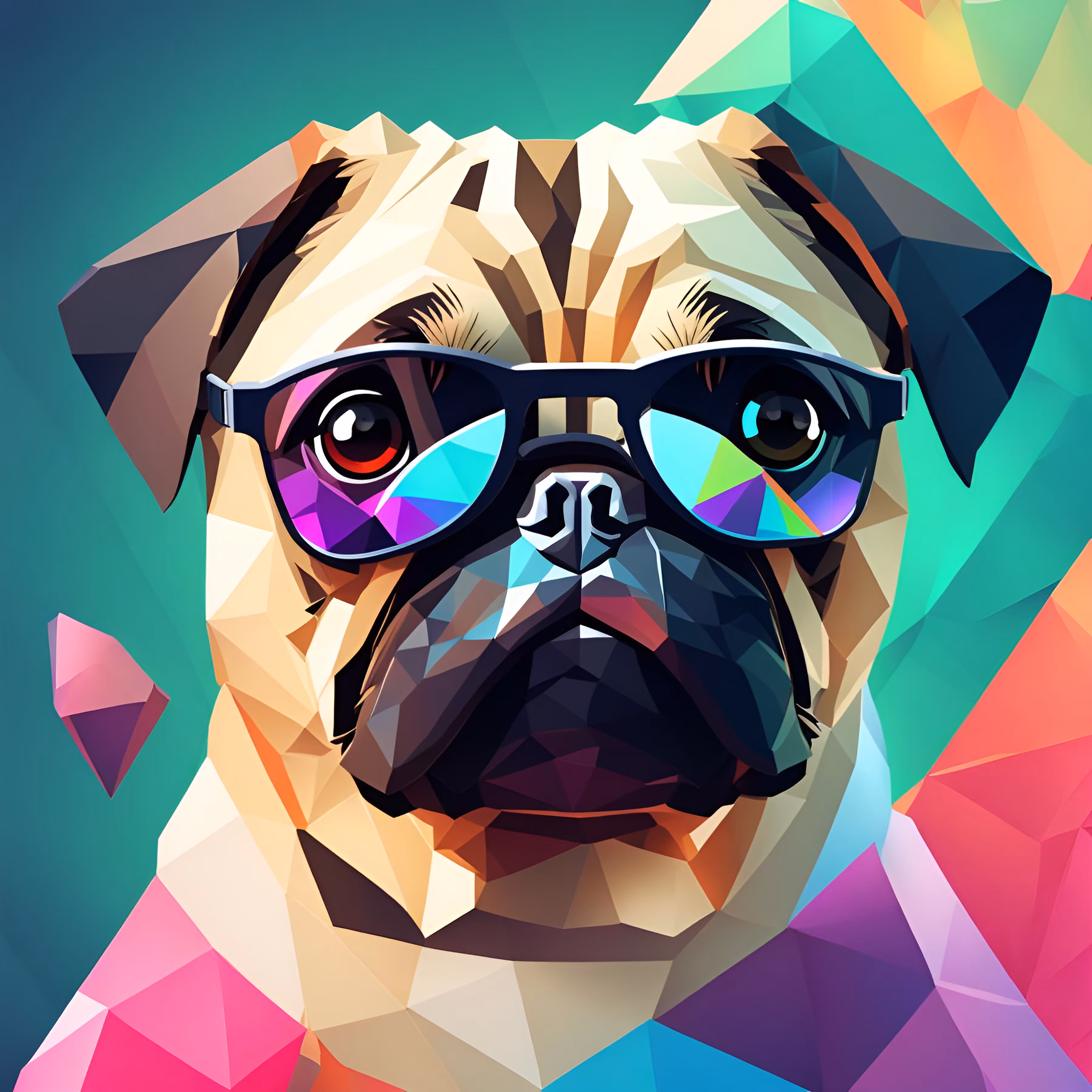 Lowpoly Pug #6