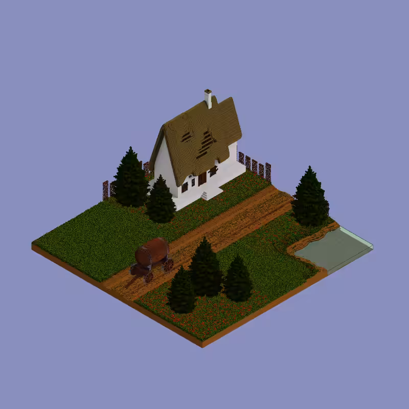 Pastel cottages #2 #1