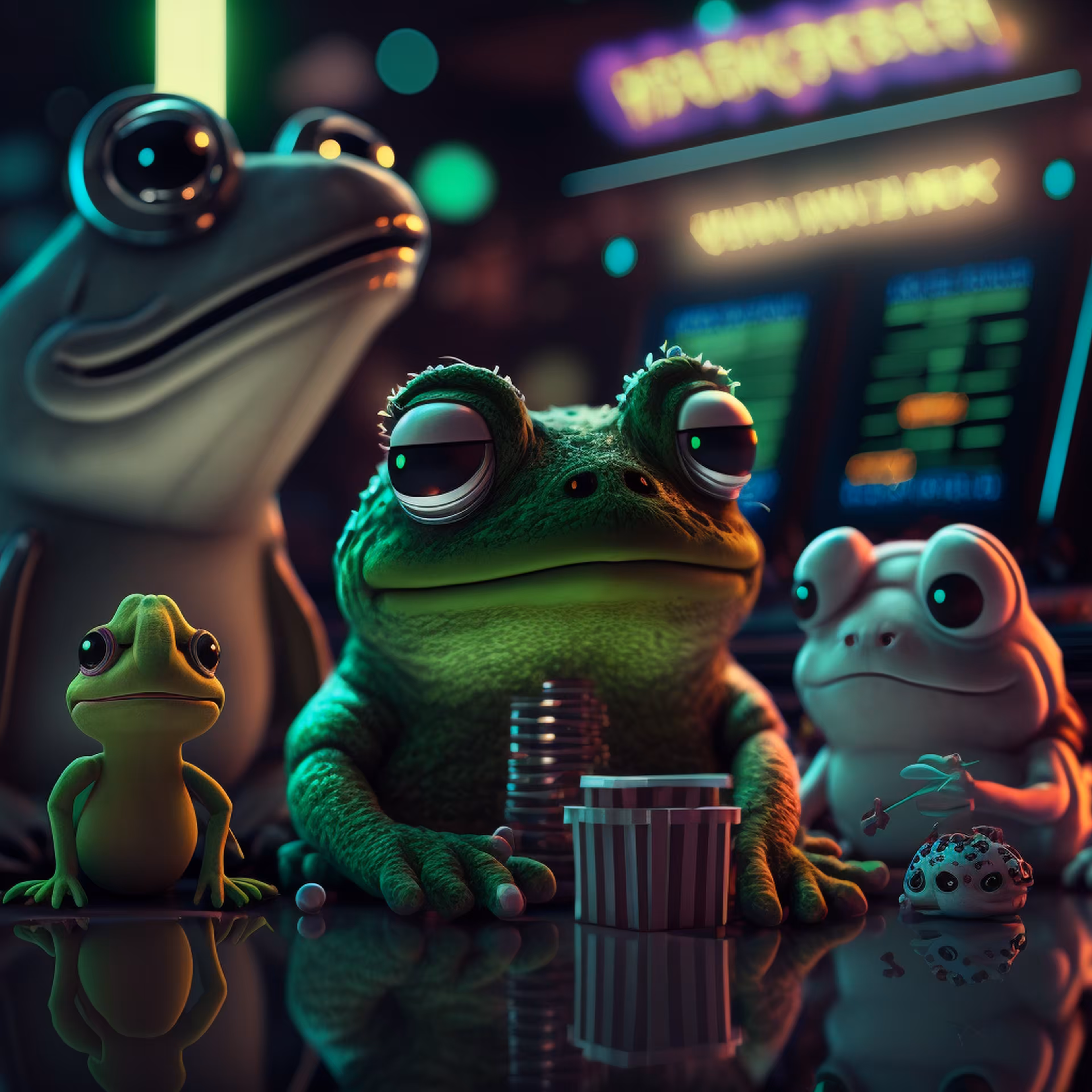 Pepe casino having fun