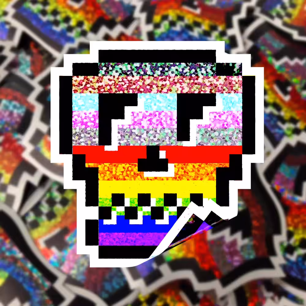 PRIDE SKULL (stripes)