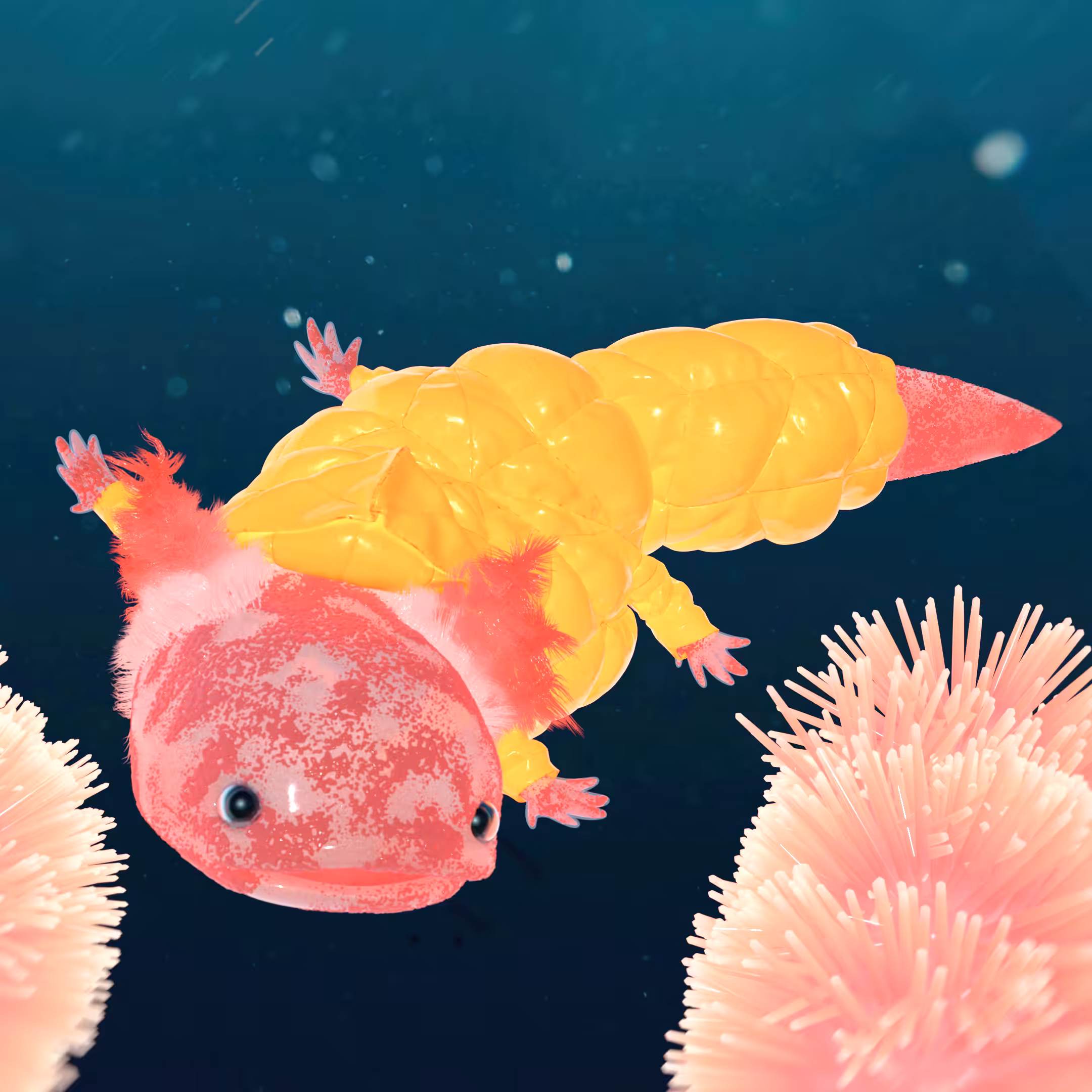 Axolotl "The Animals Fashion Collection."