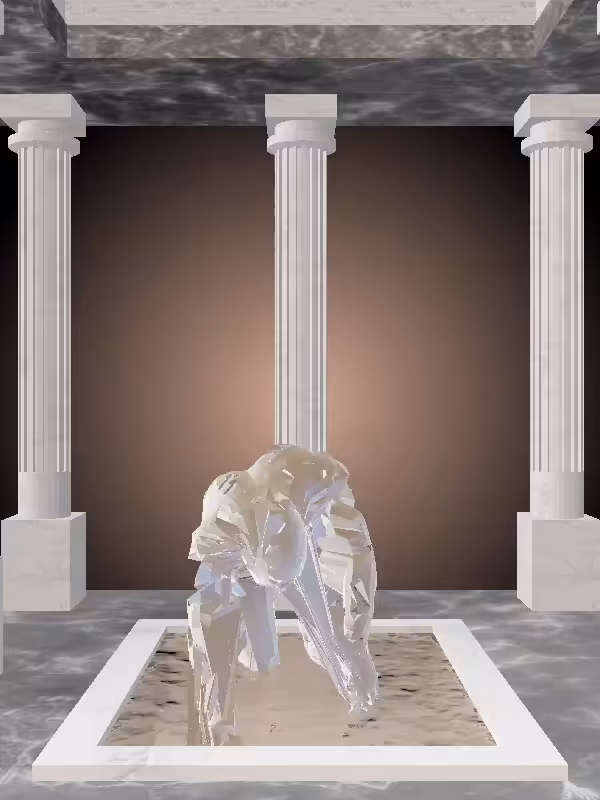 HeavenComputer: The Fragmented Crawling Luminescent Beige Man #3434