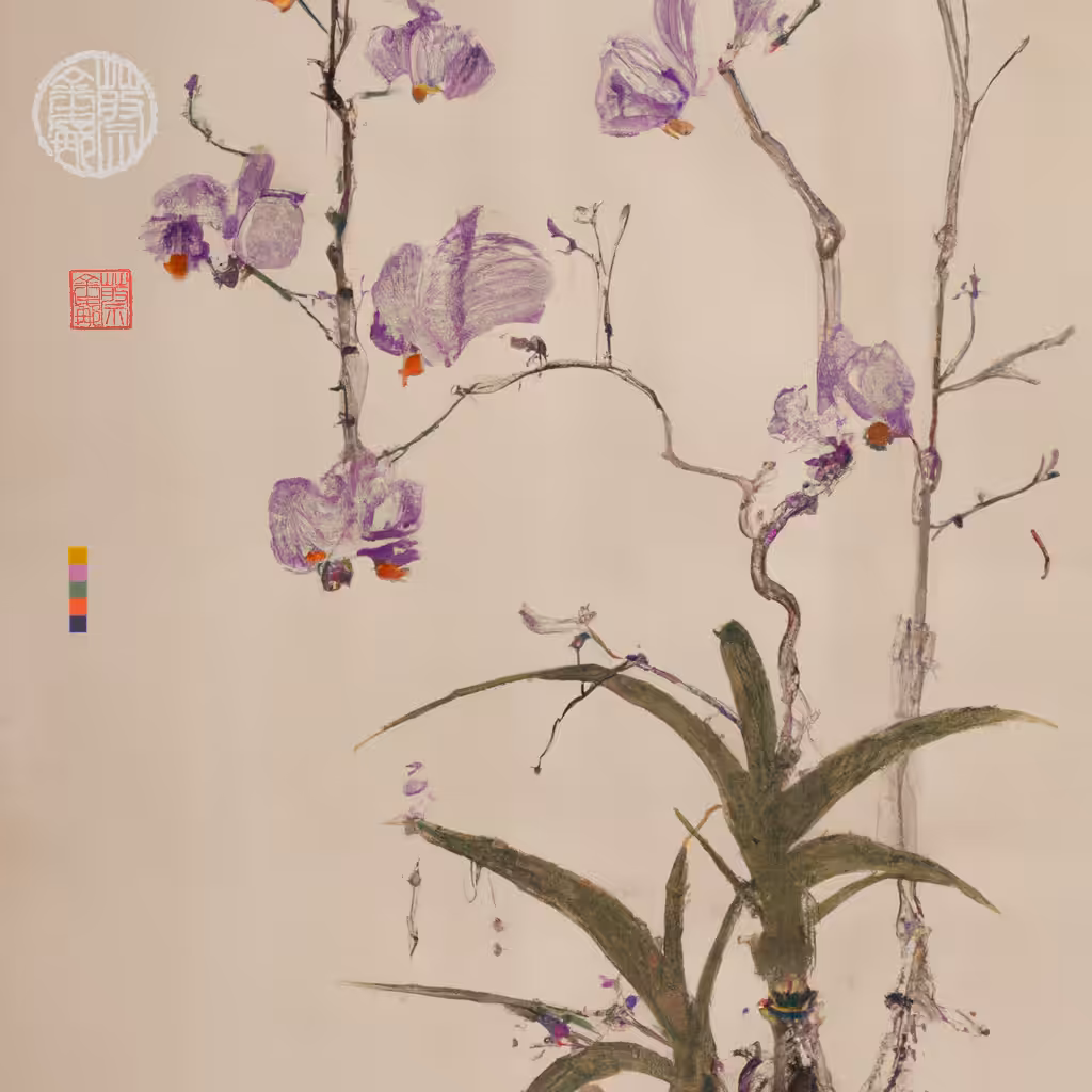 Silent Poetry of an Orchid