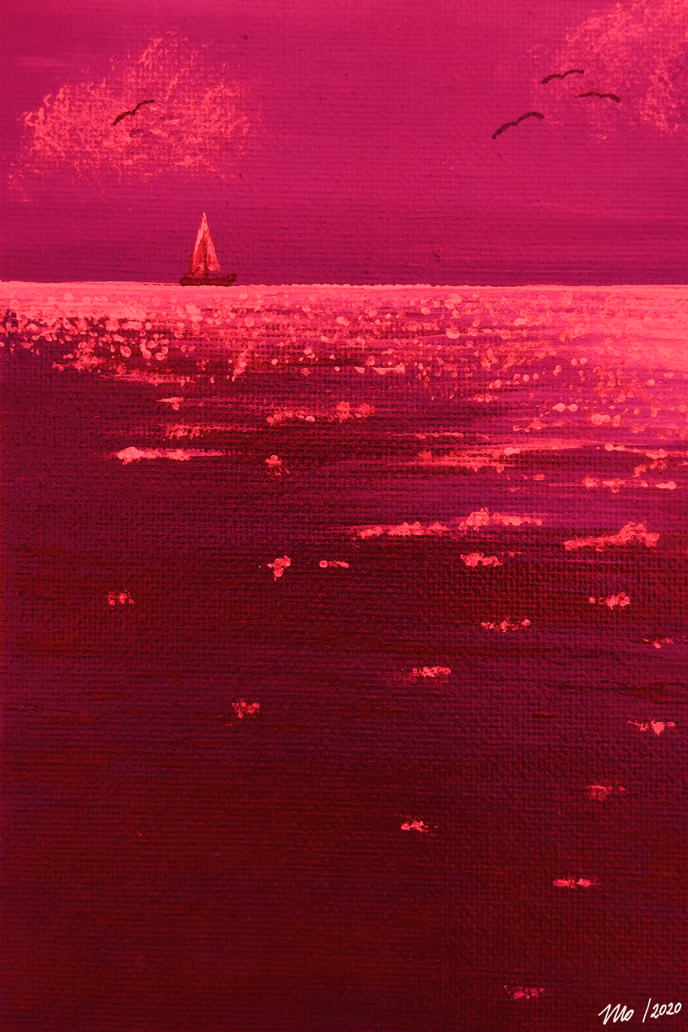 Vacation Mood - variation #8/15: pink sea