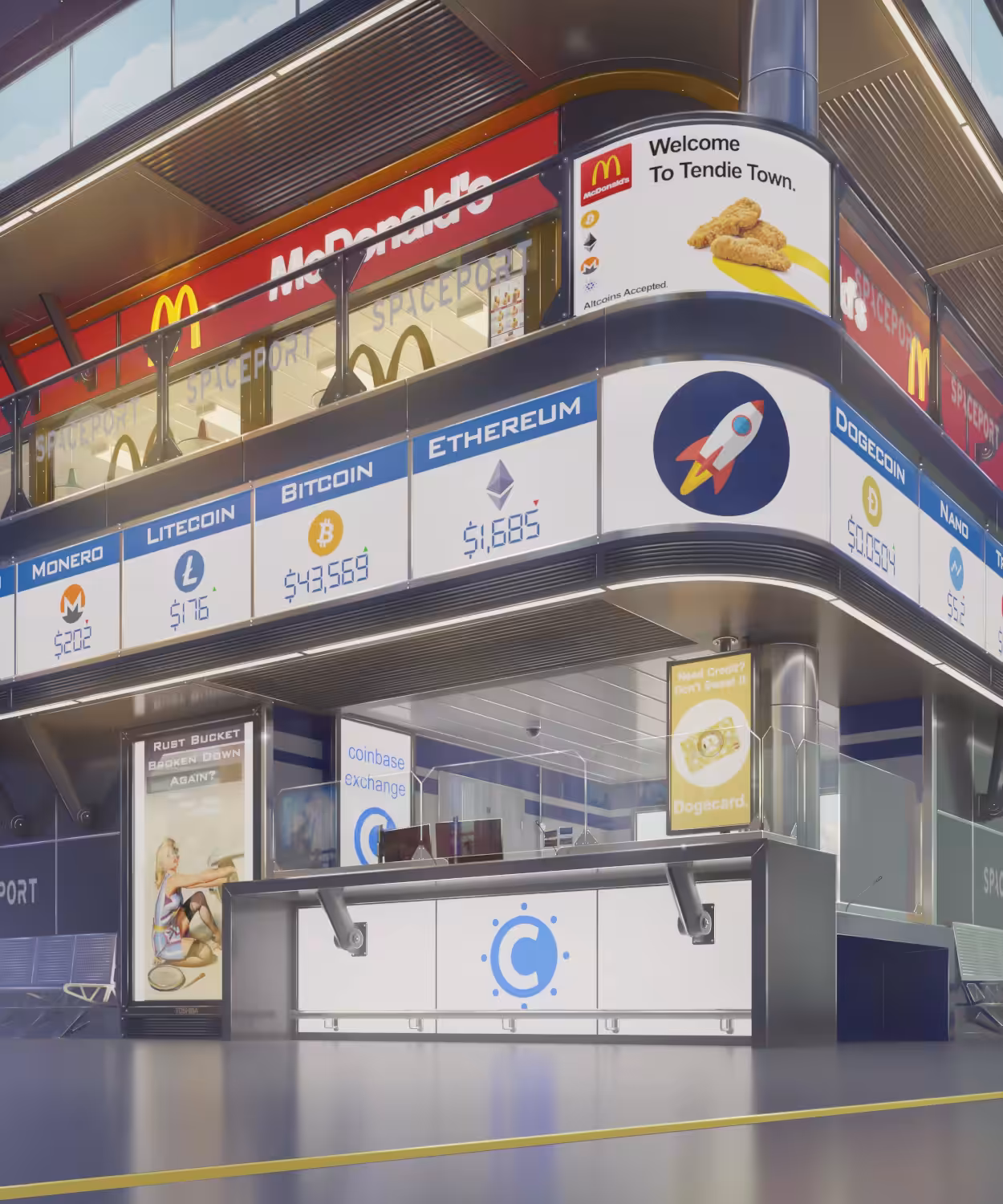 SPACEPORT TRAVEL EXCHANGE.