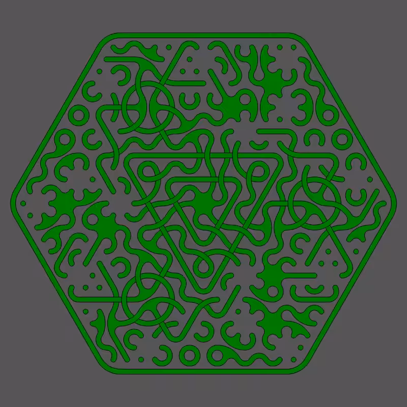 Threefold Symmetry - Dark Variations #194