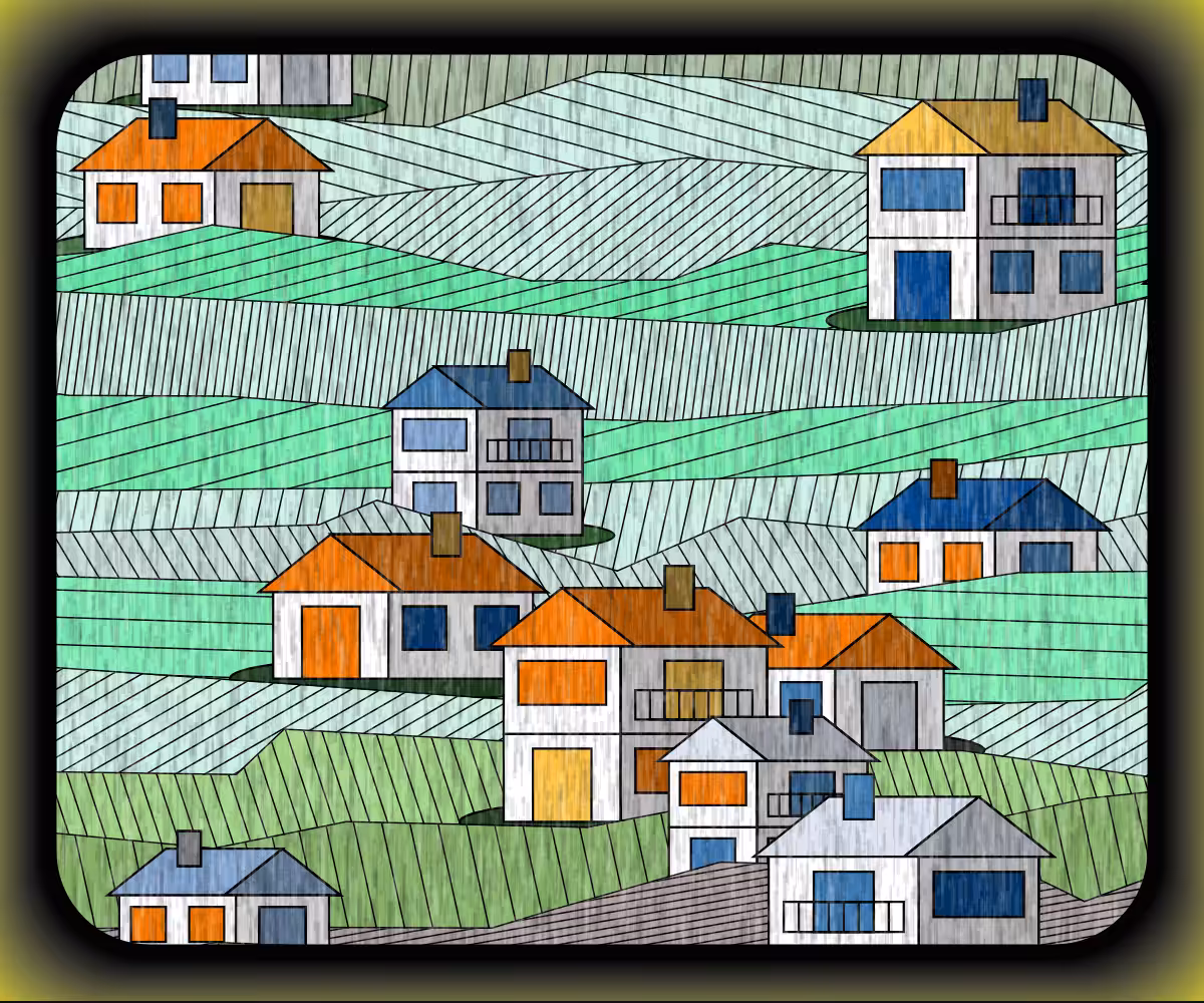 Rainy village #12