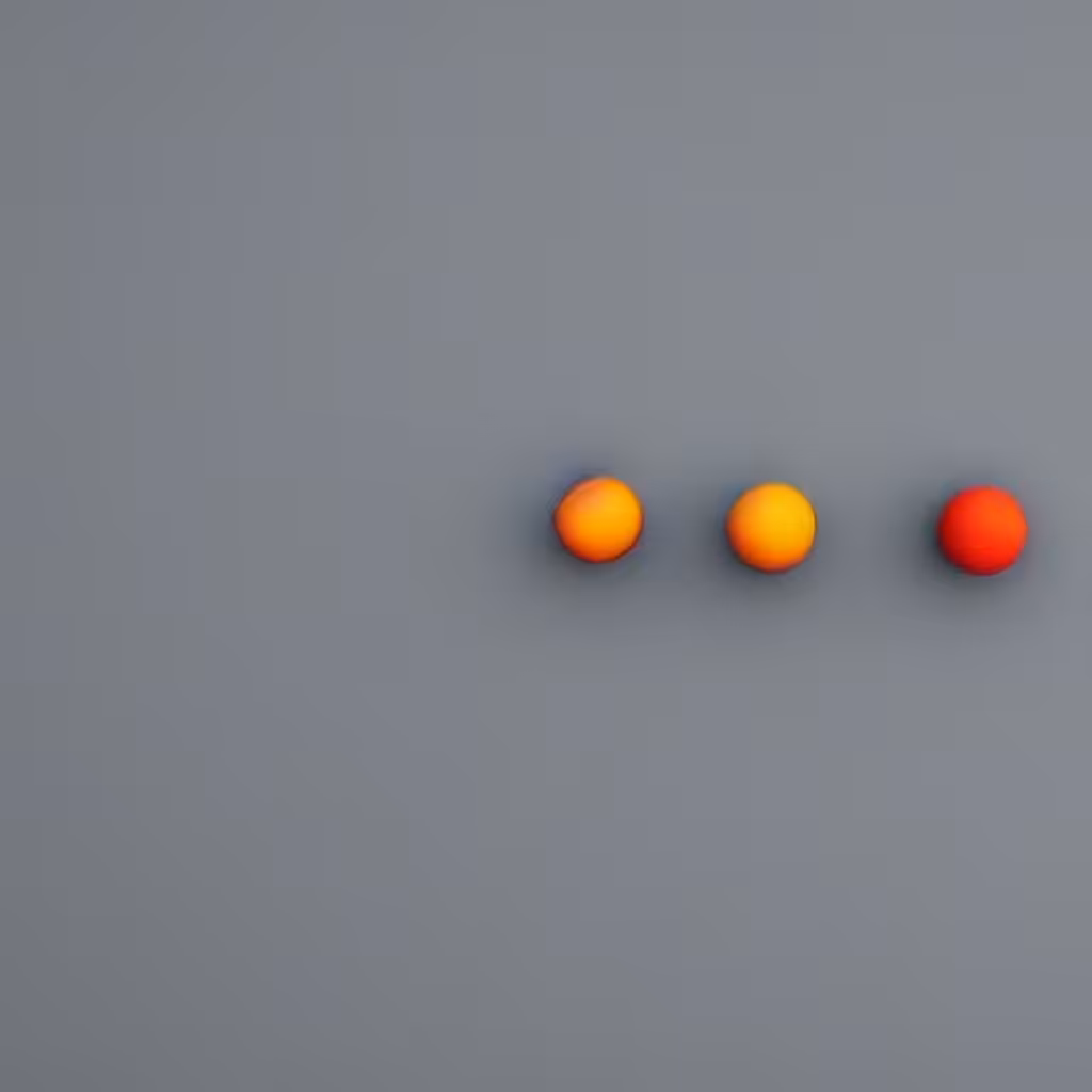 "three balls thrown in the air to get a straight line" attempt #23