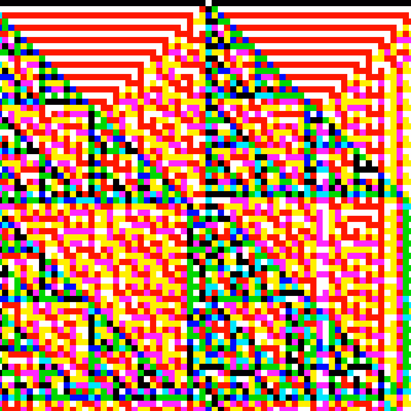 RGB Elementary Cellular Automaton #473