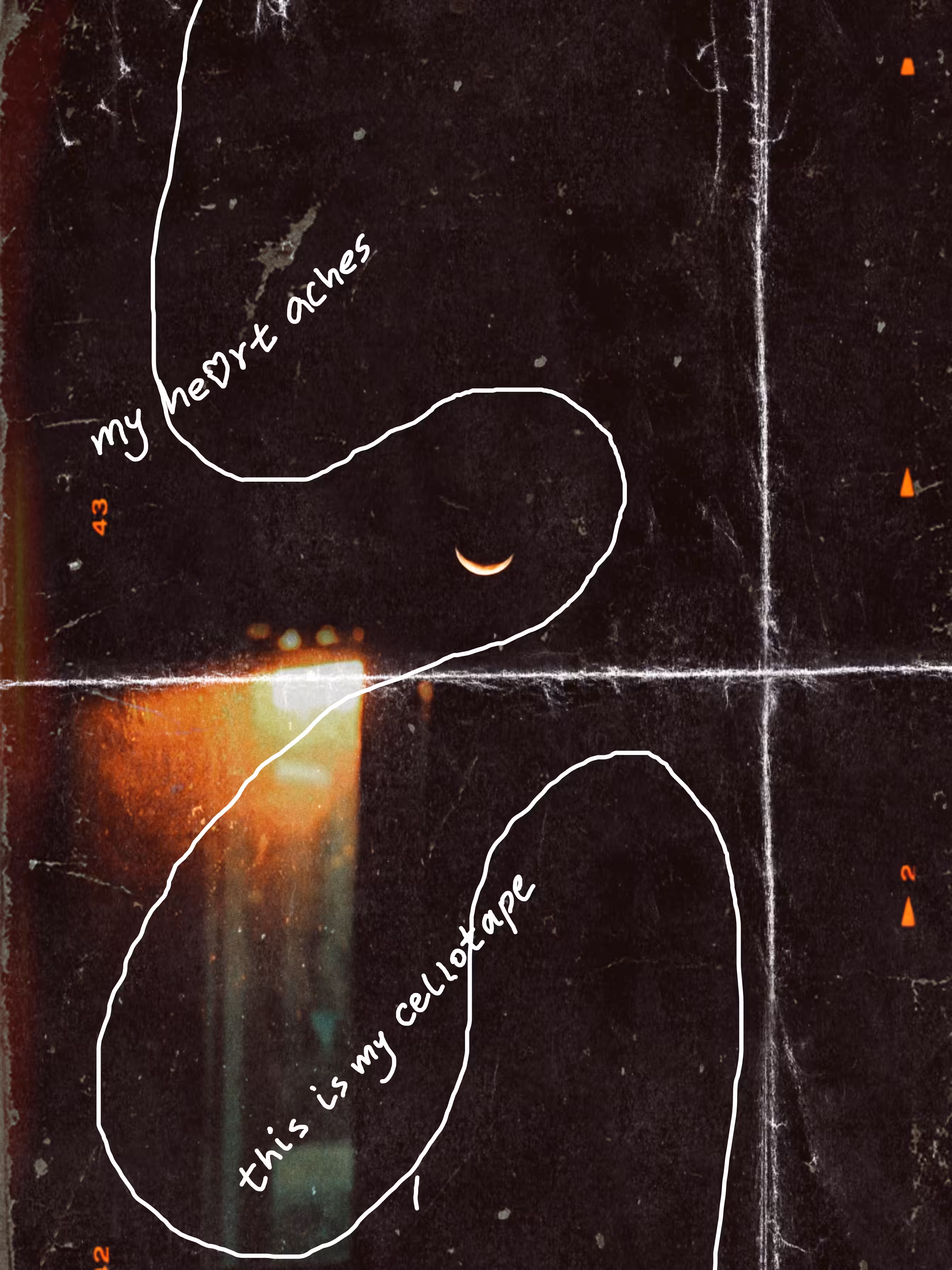 my heart aches, this is my cellotape