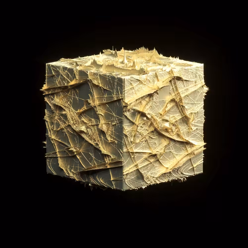 CUBE - GOLDEN GLITCH Style