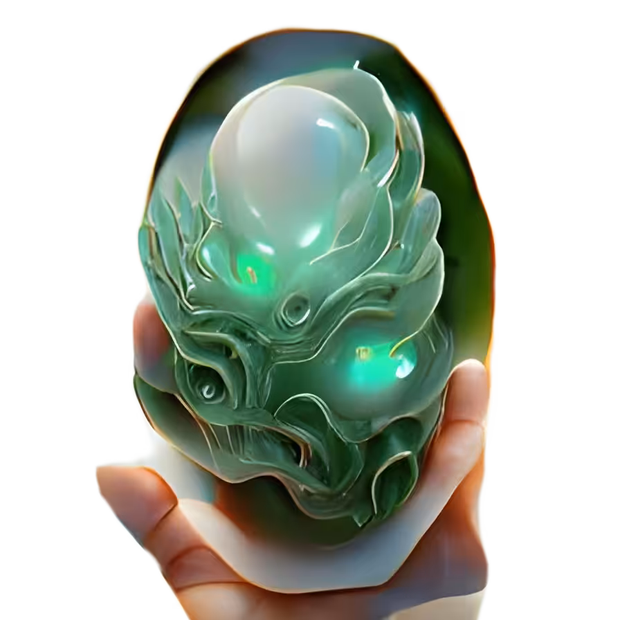A Jade Egg From Which a Beast With a Thousand Eyes and Limbs Hatches