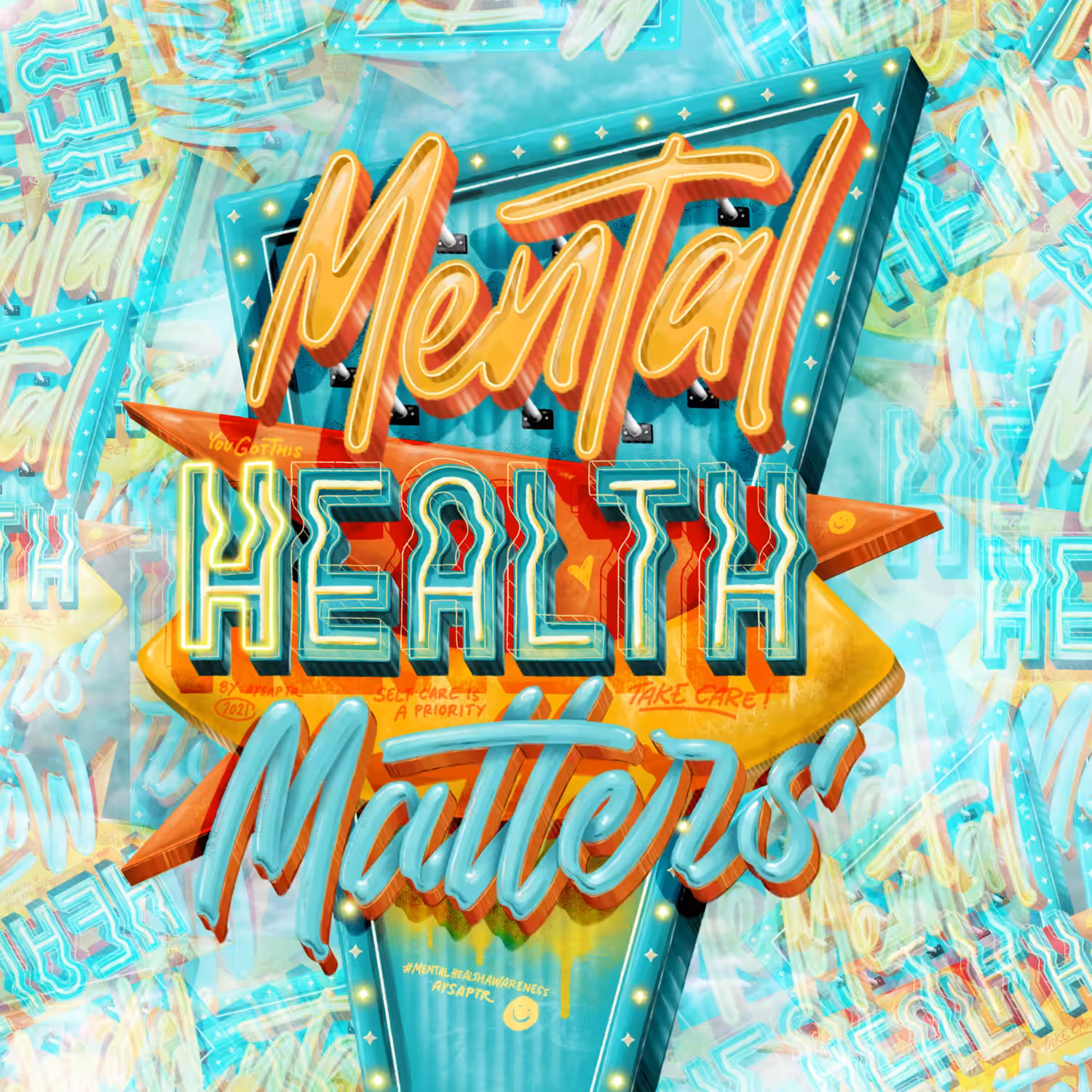 Lettering #007: Mental Health Matters