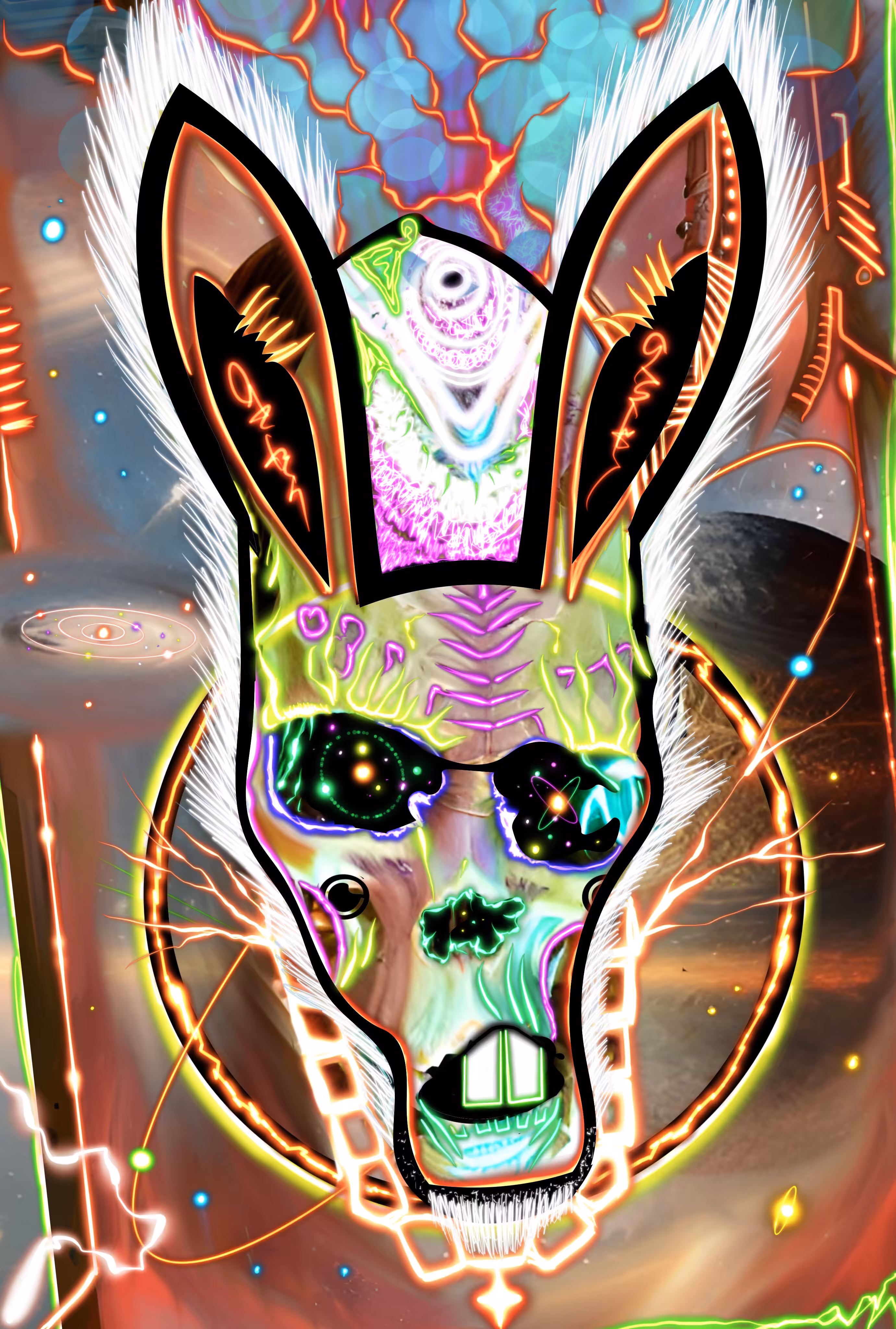 Galactic Bunny Skull