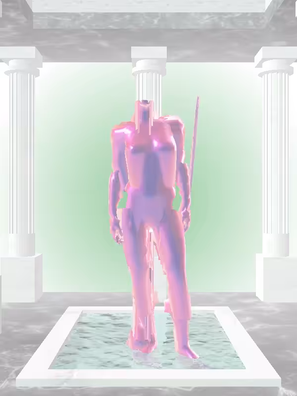 The Excited Magnetic Magenta Woman #1693