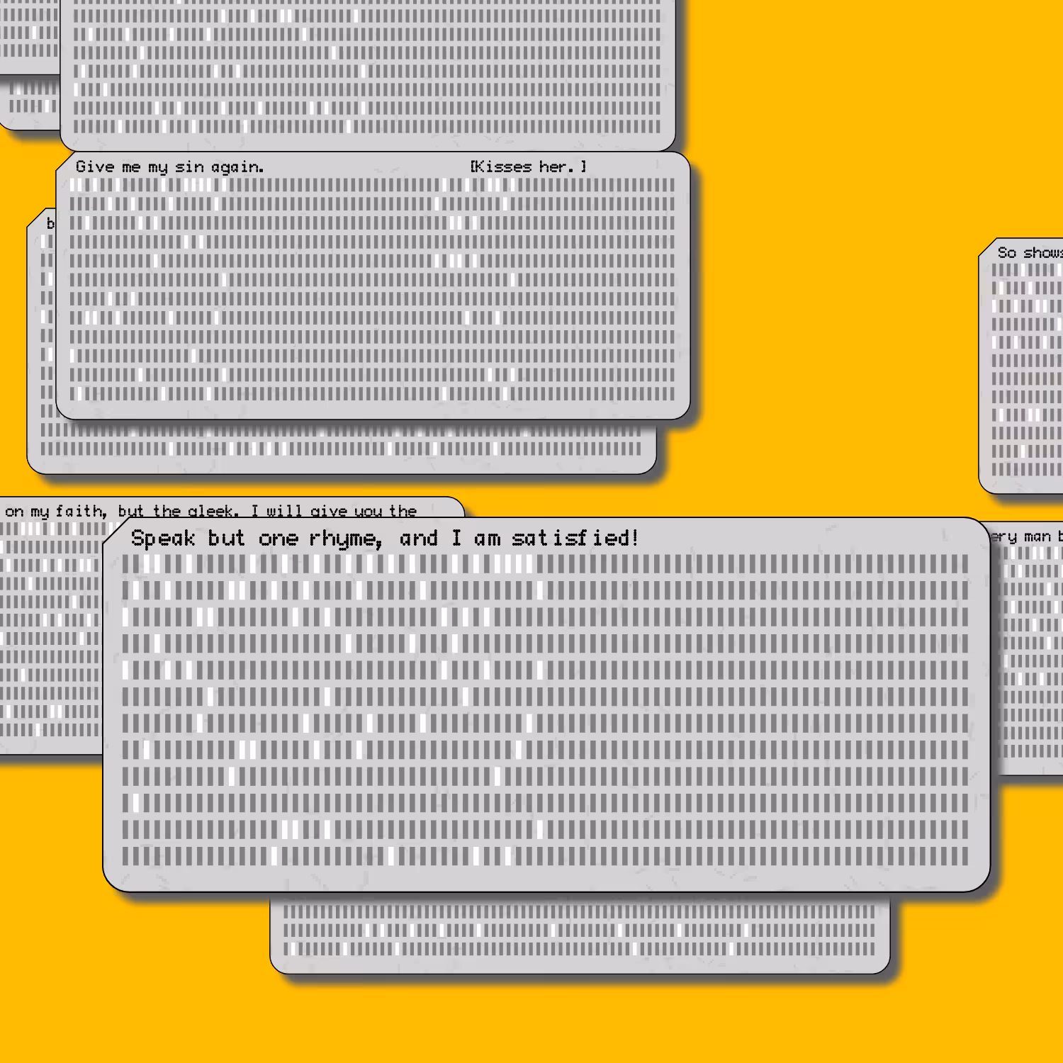 Romeo and Juliet on Punched Cards (Free) #88