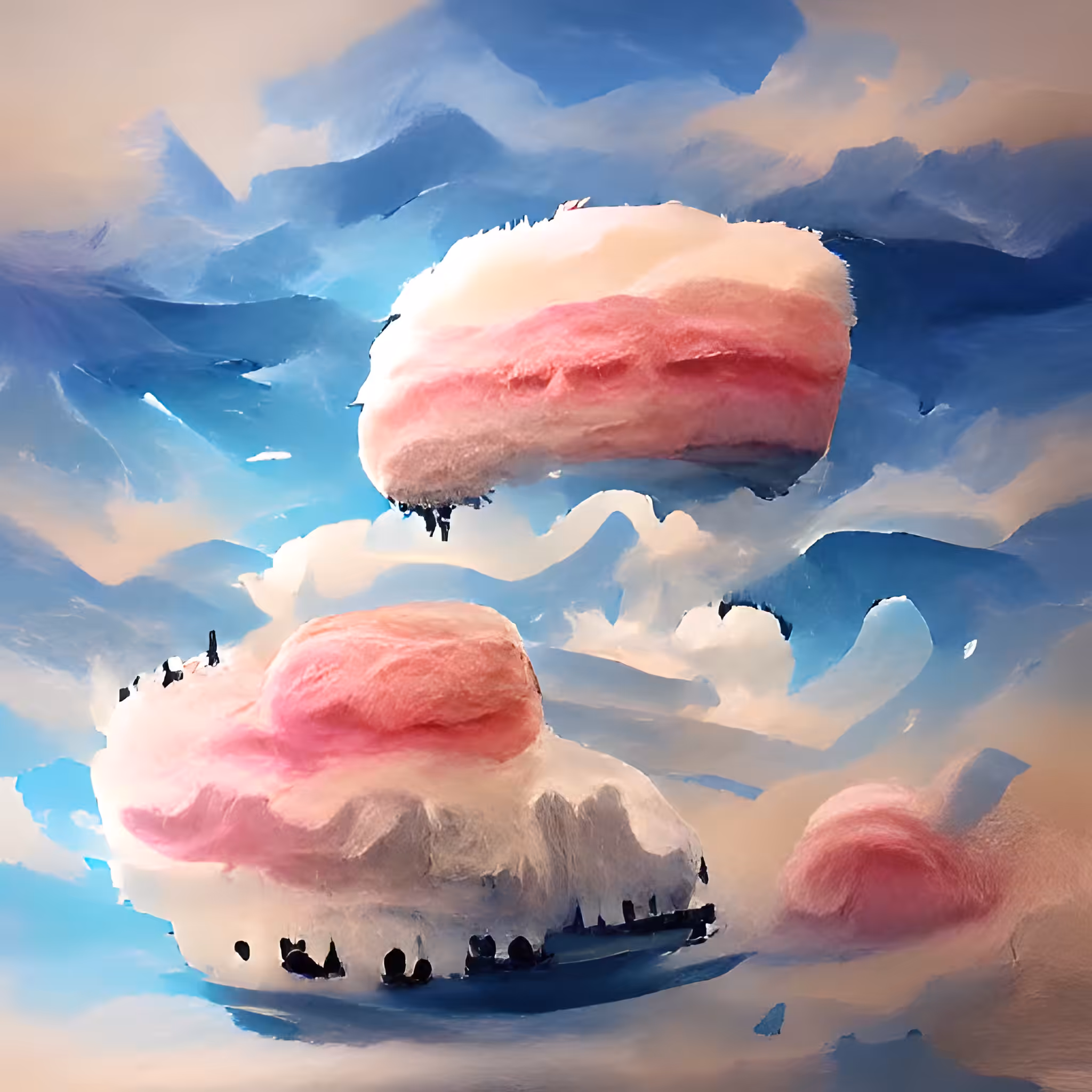 Cotton Candy Landscape #01