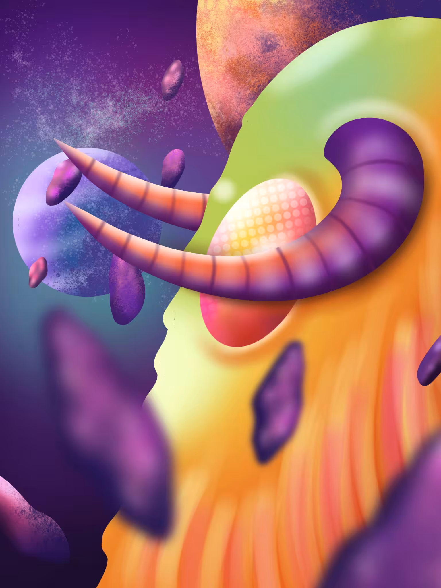 King in space