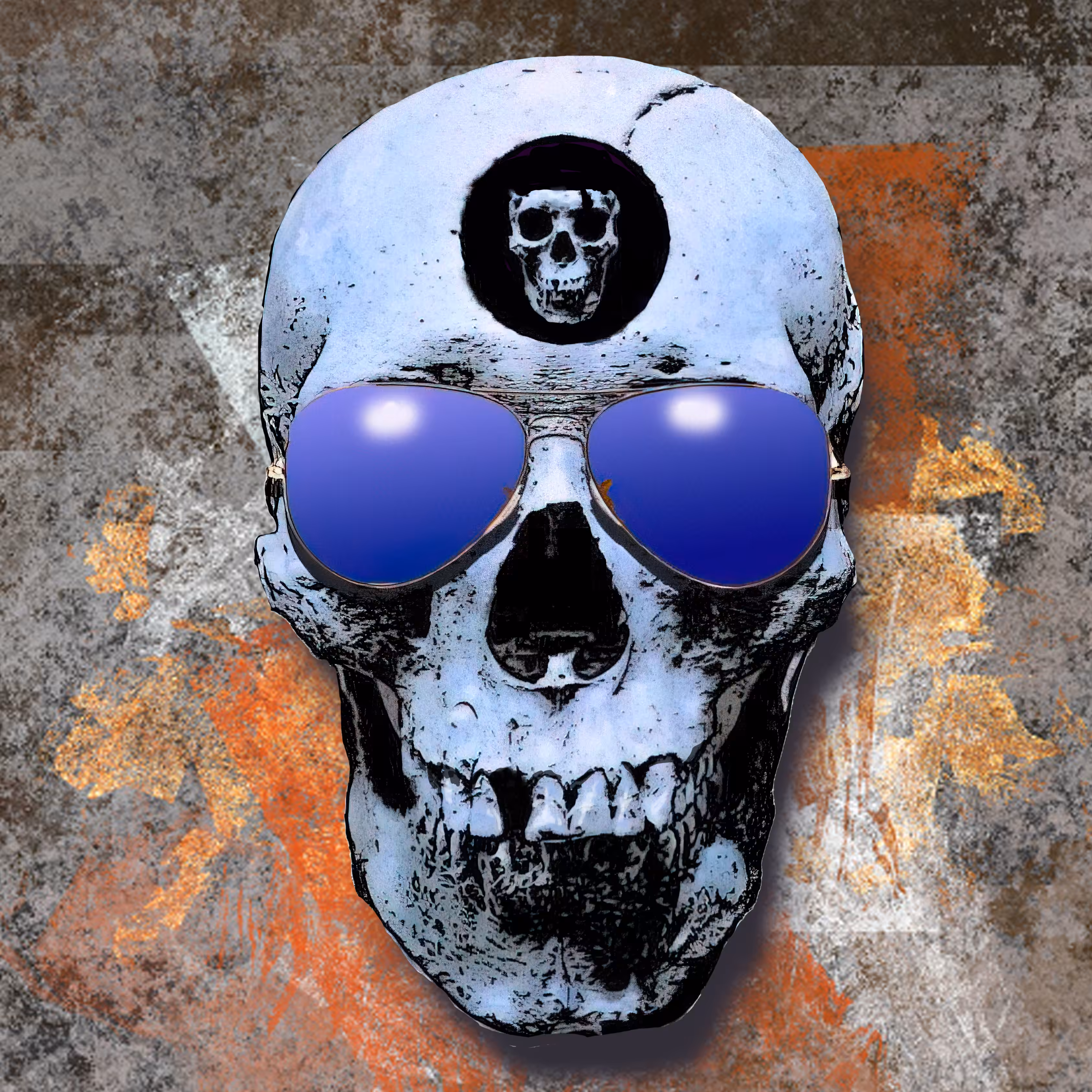Shaded Skull Aviators