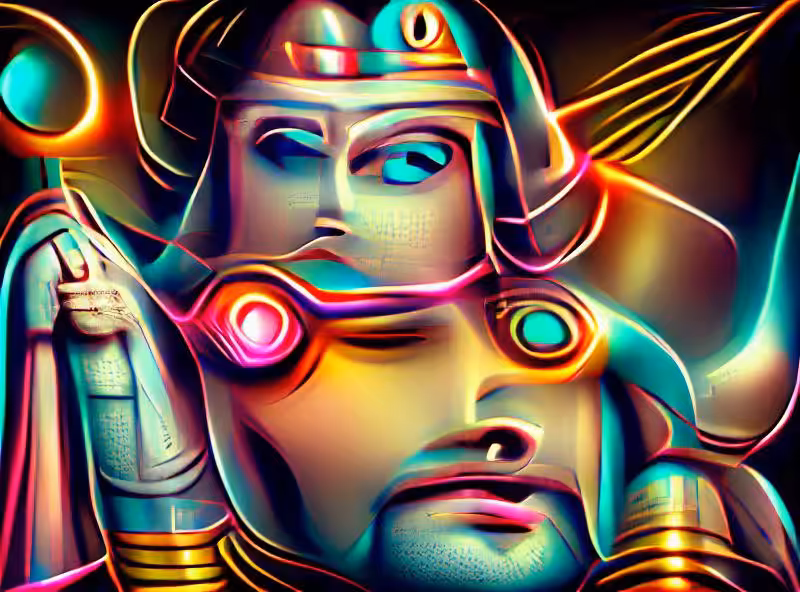 Abraham's First Works: Retro Futuristic Deity