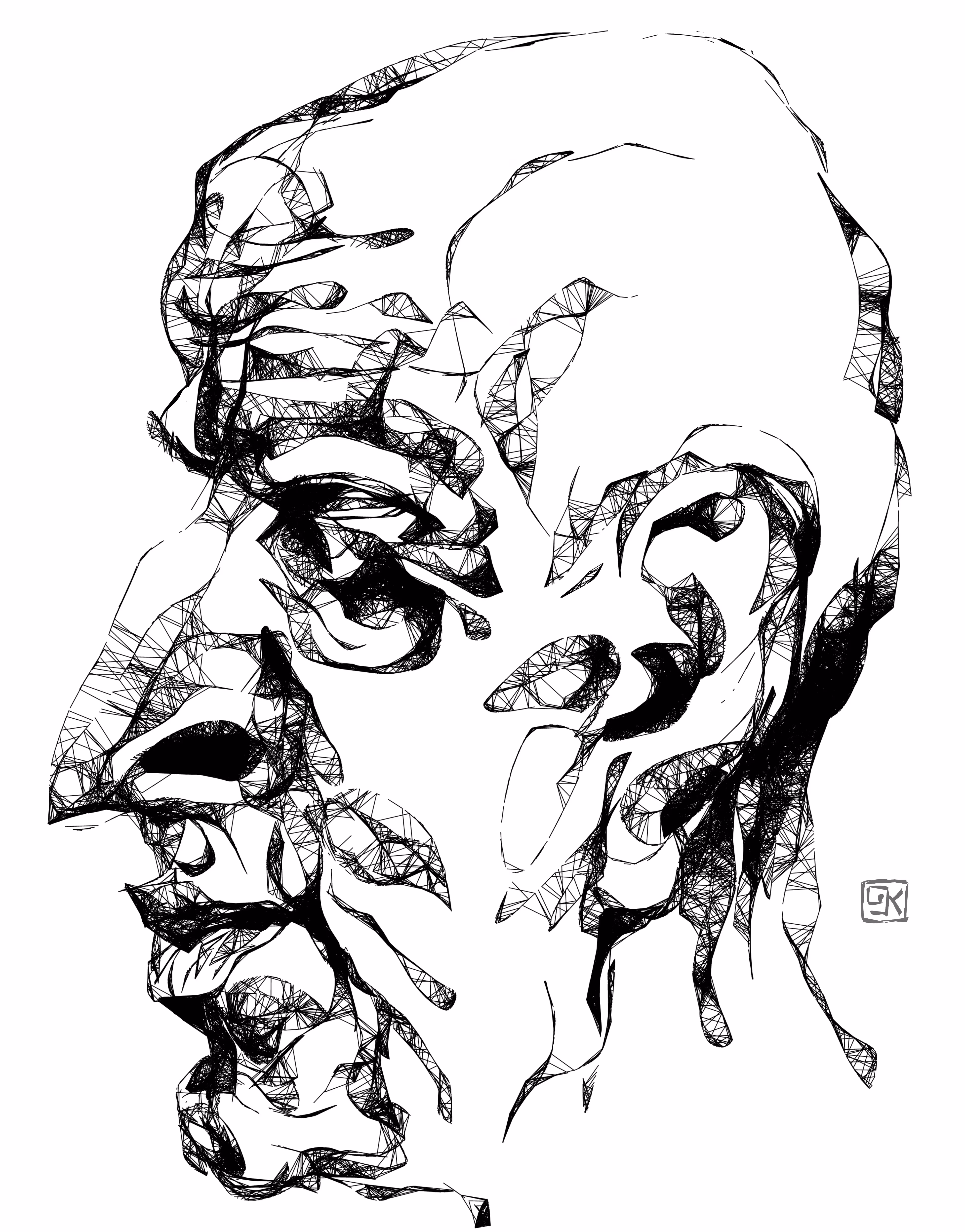 Profile of someone
