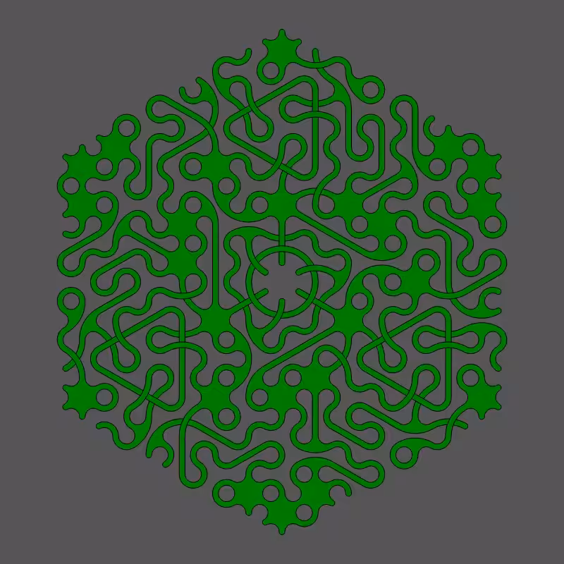 Threefold Symmetry - Dark Variations #118