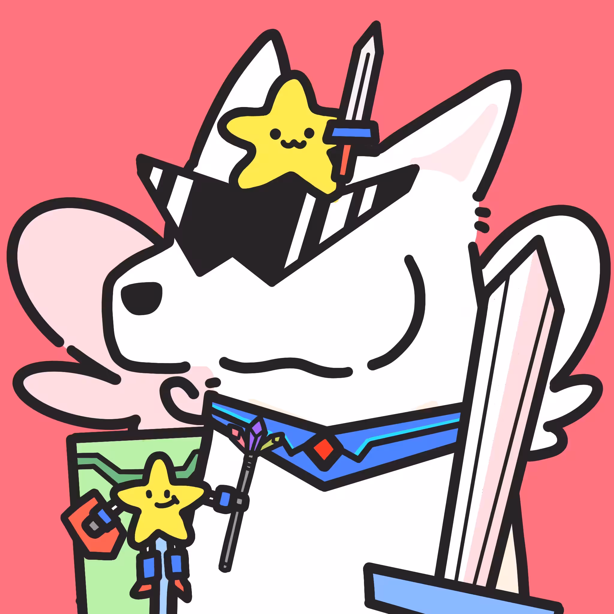 Collab pj. White Wolf x STARBOT UNIVERSE