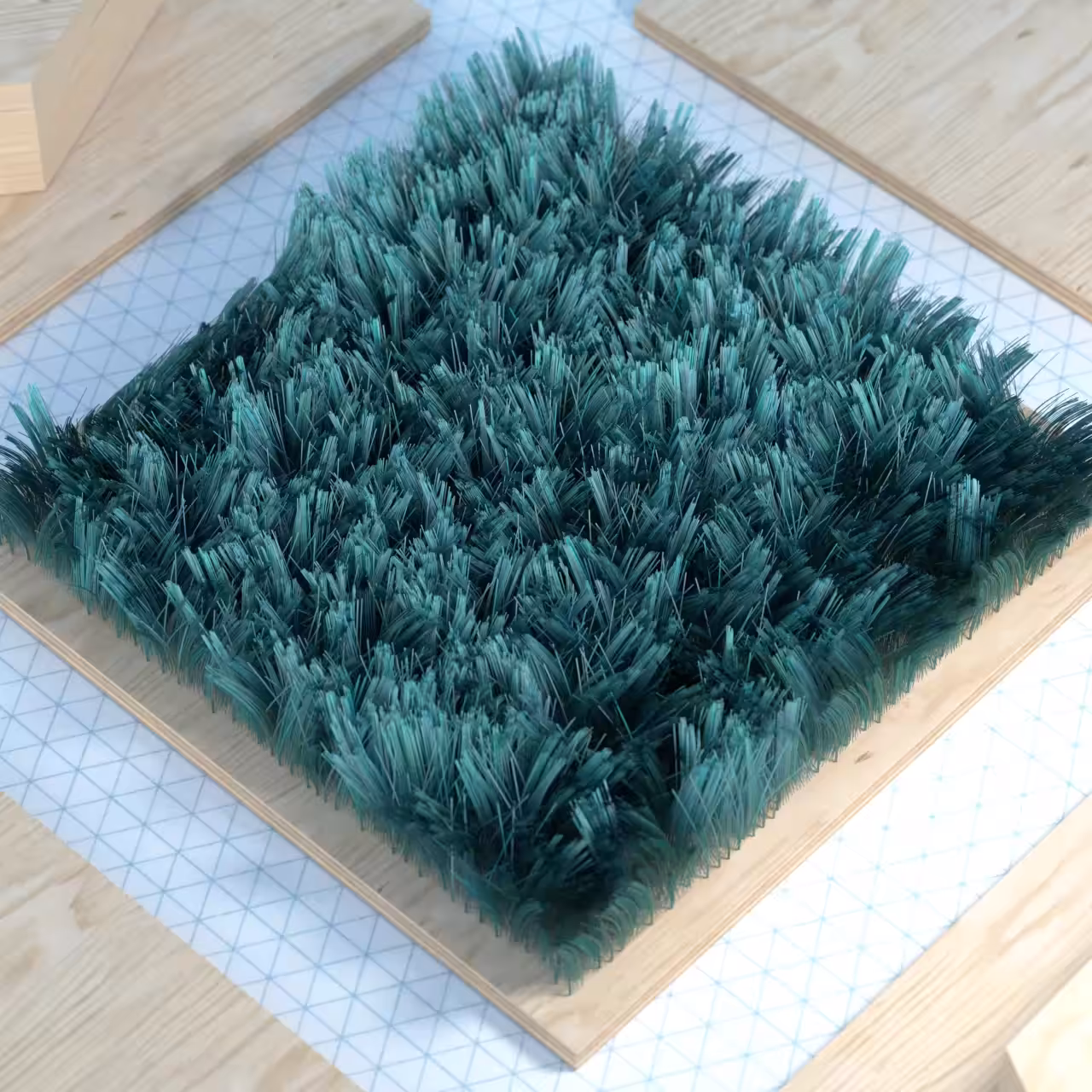 3 Combs Through a Field of Hair