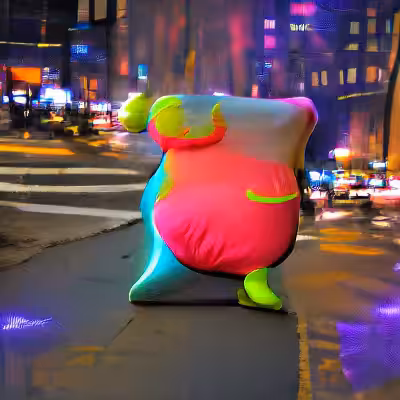Happy Morphing Pillow