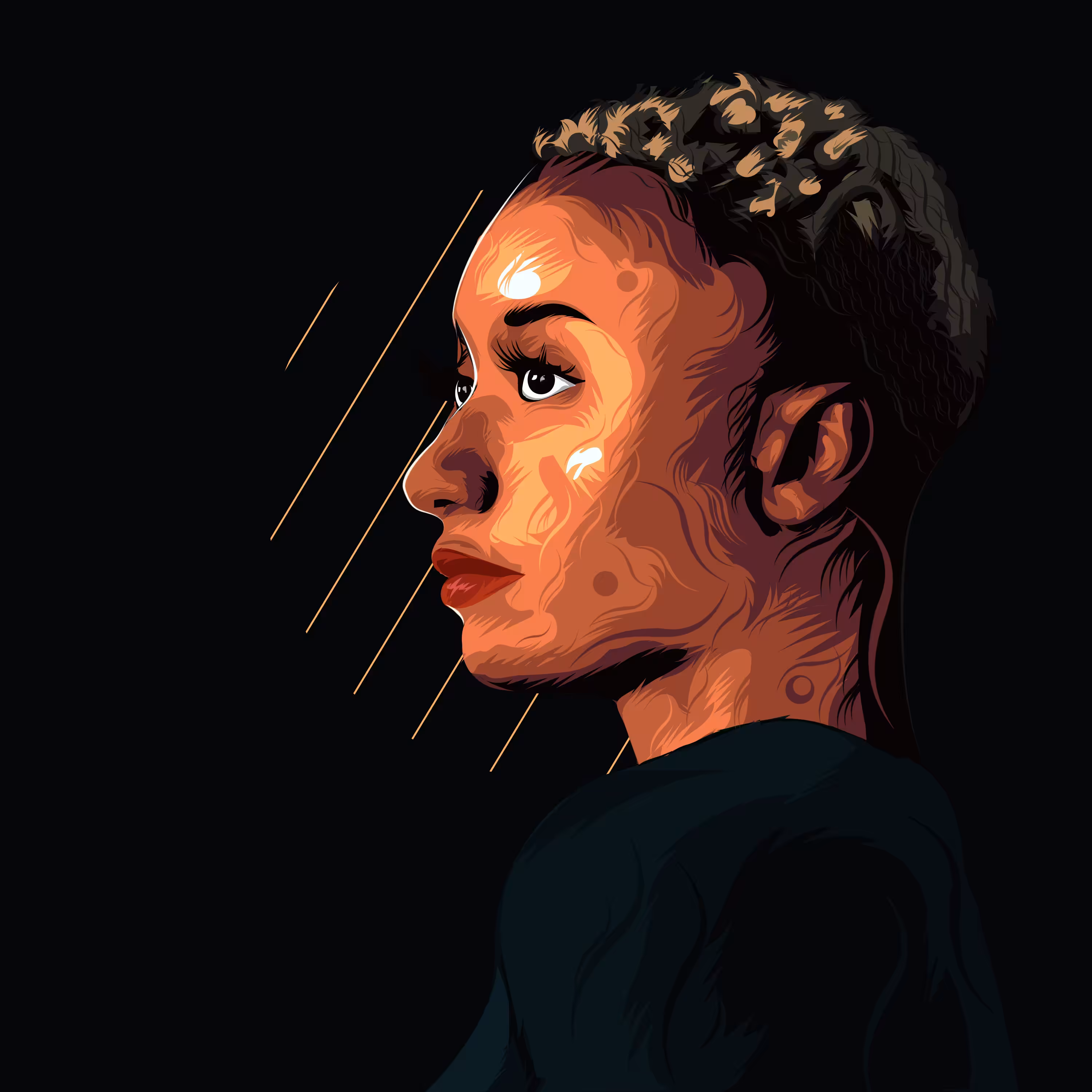 A fierce woman