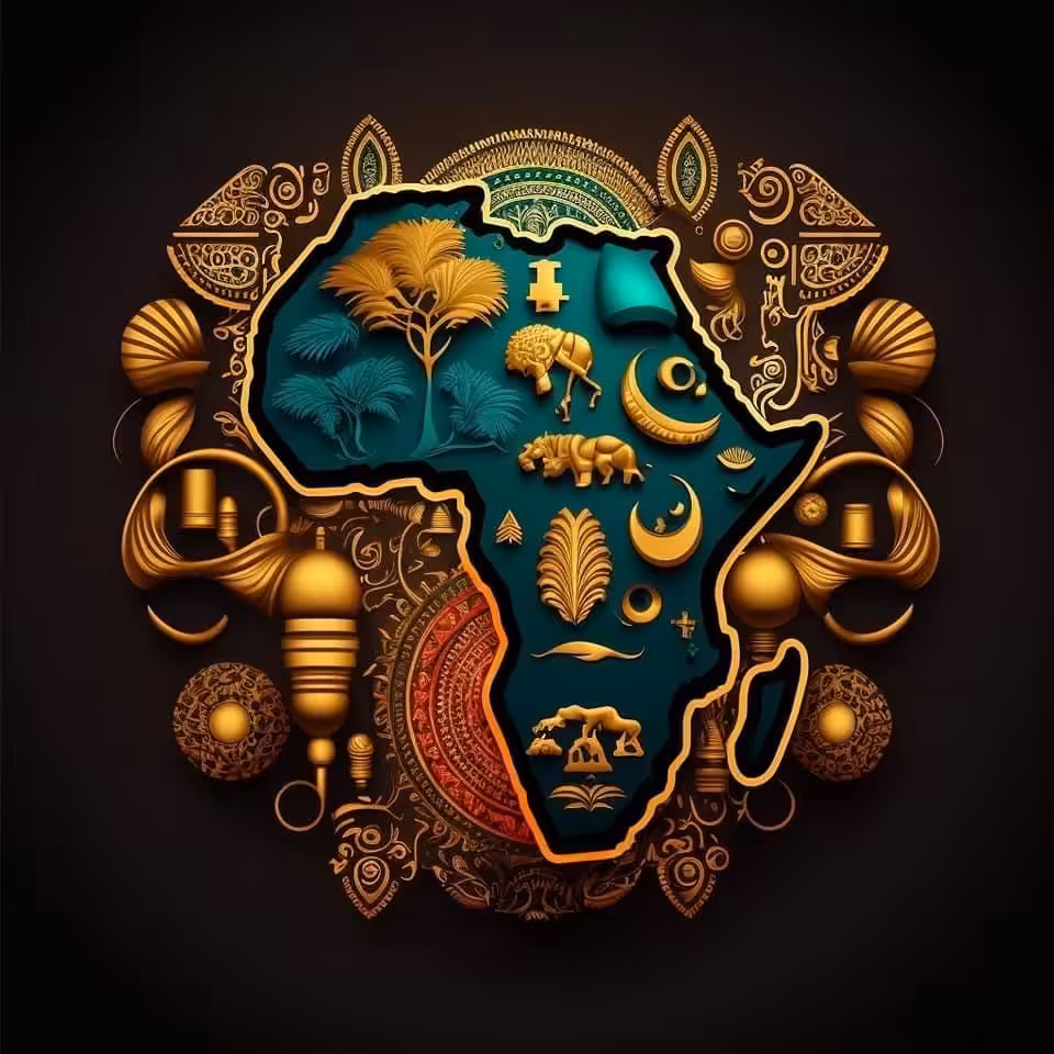Afrique Essence: Silhouettes of Heritage: Timbuktu Tapestry
