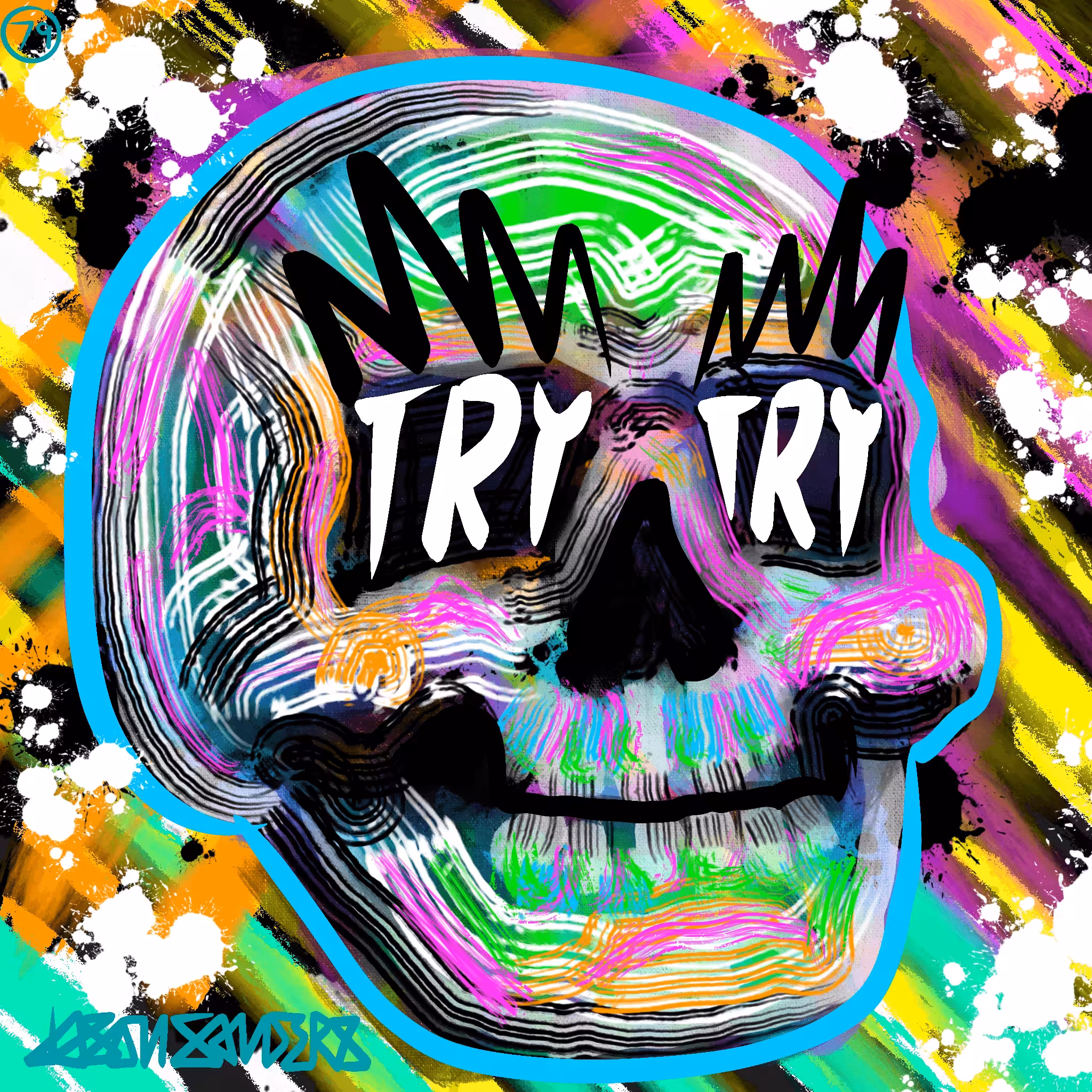 DrainedEye Skull #79: 'I SEE YOU TRYING'