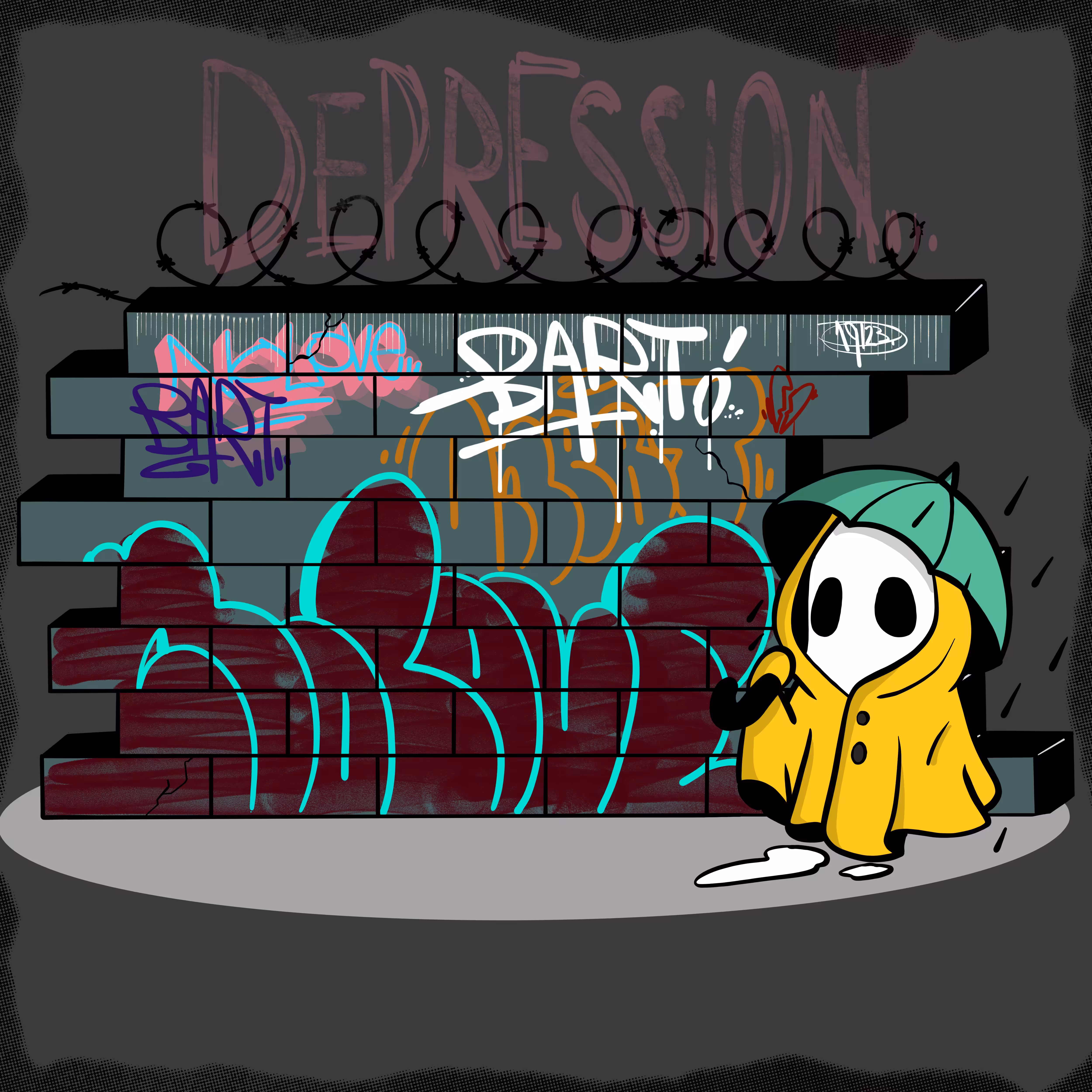Depression throw-up 