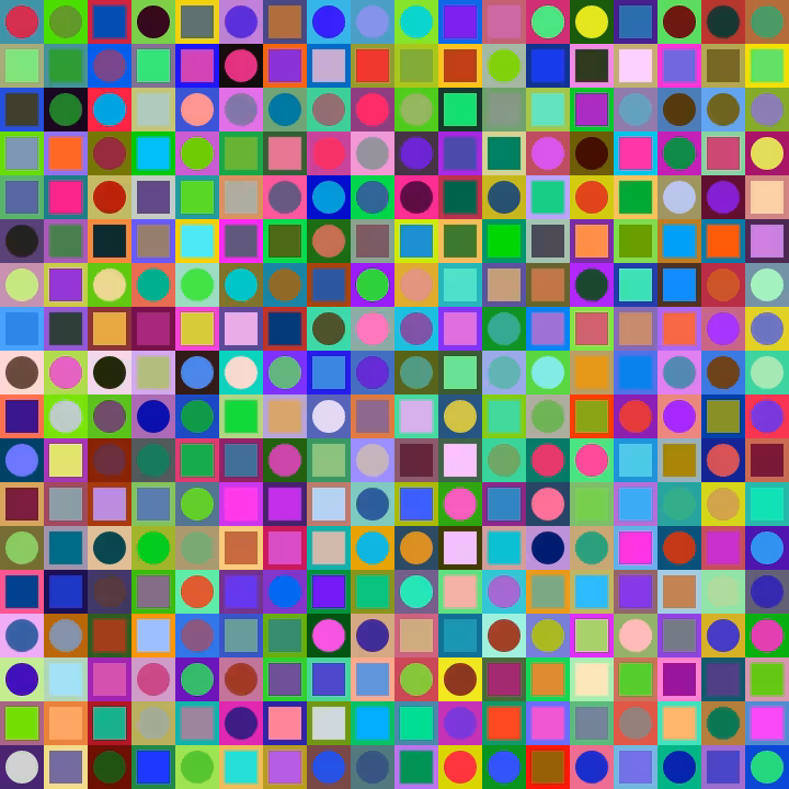Square Dot Composition #70