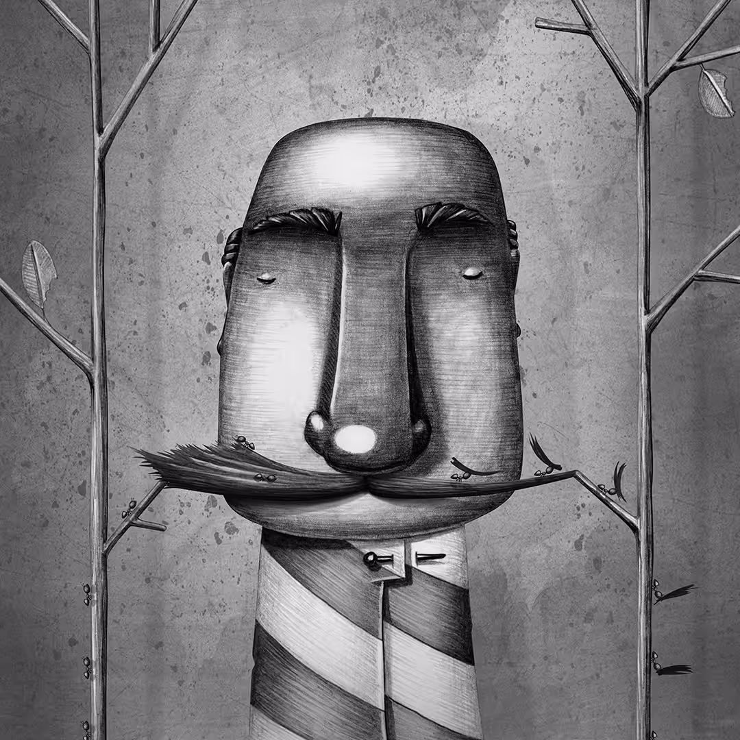 MUSTACHE grayscale
