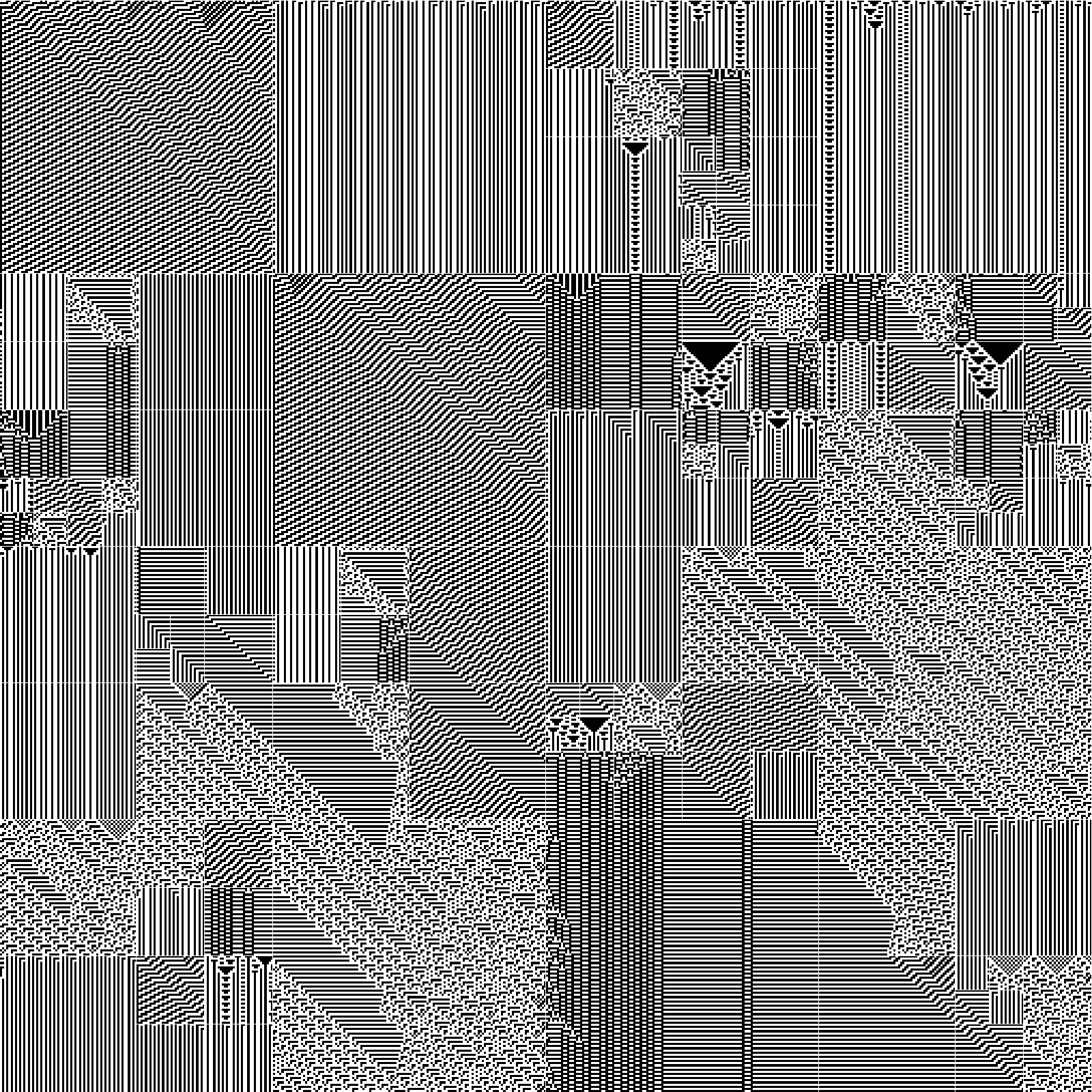 RULES (for Elementary Cellular Automata) #158