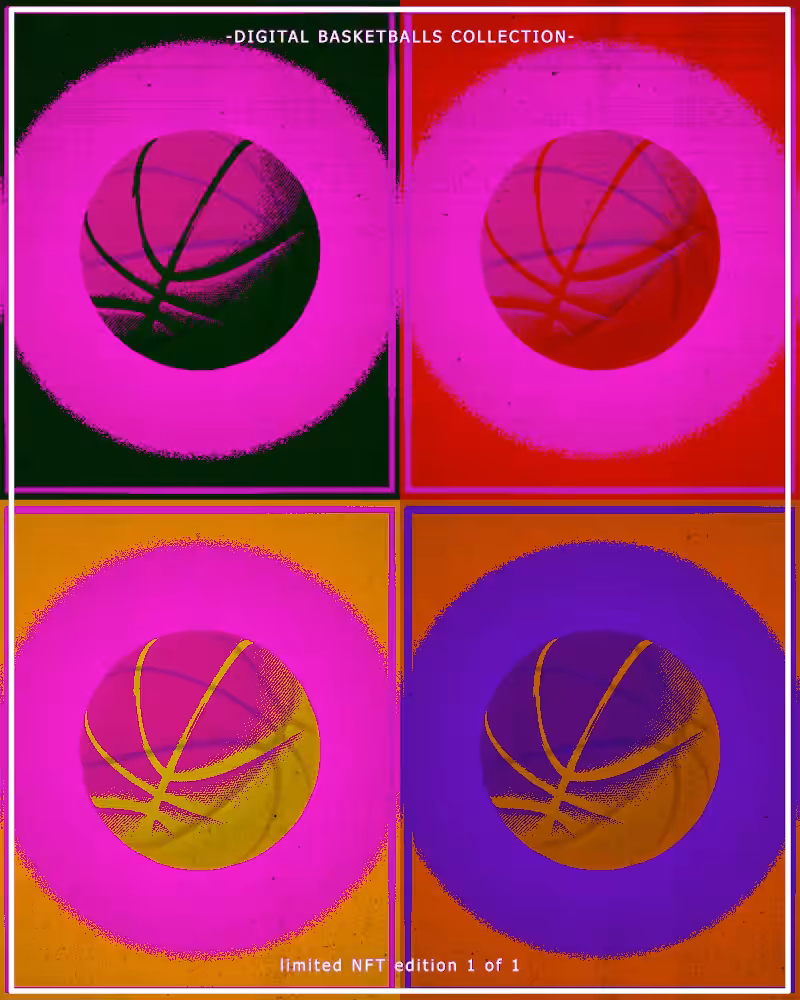 Digital Basketballs - NFT POP CULTURE DROP - "WARBHALL"