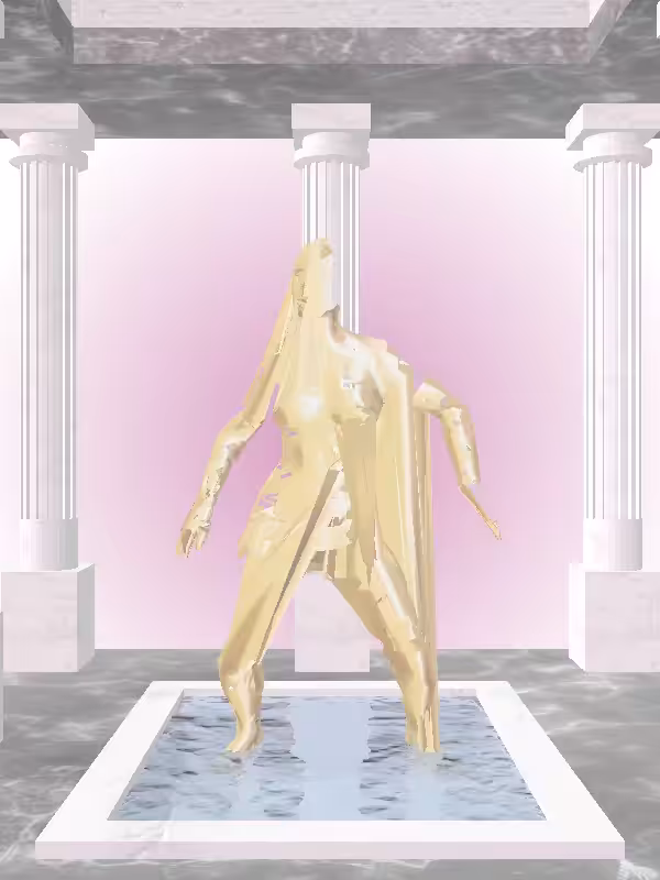 HeavenComputer: The Dancing Real Gold Woman #5340